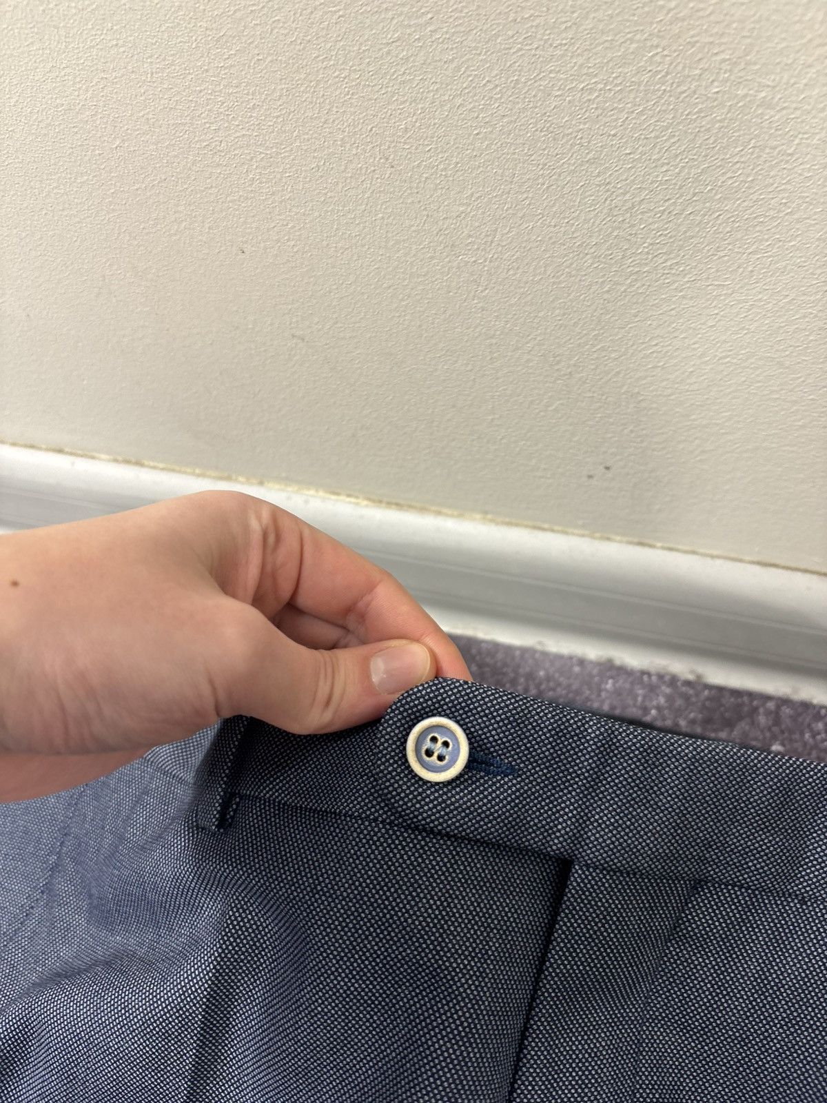 Vitale Barberis Canonico Thomas Baldwin Sartoriale Men’s VBC Super 140s Wool Suit Size 40R - 21 Thumbnail