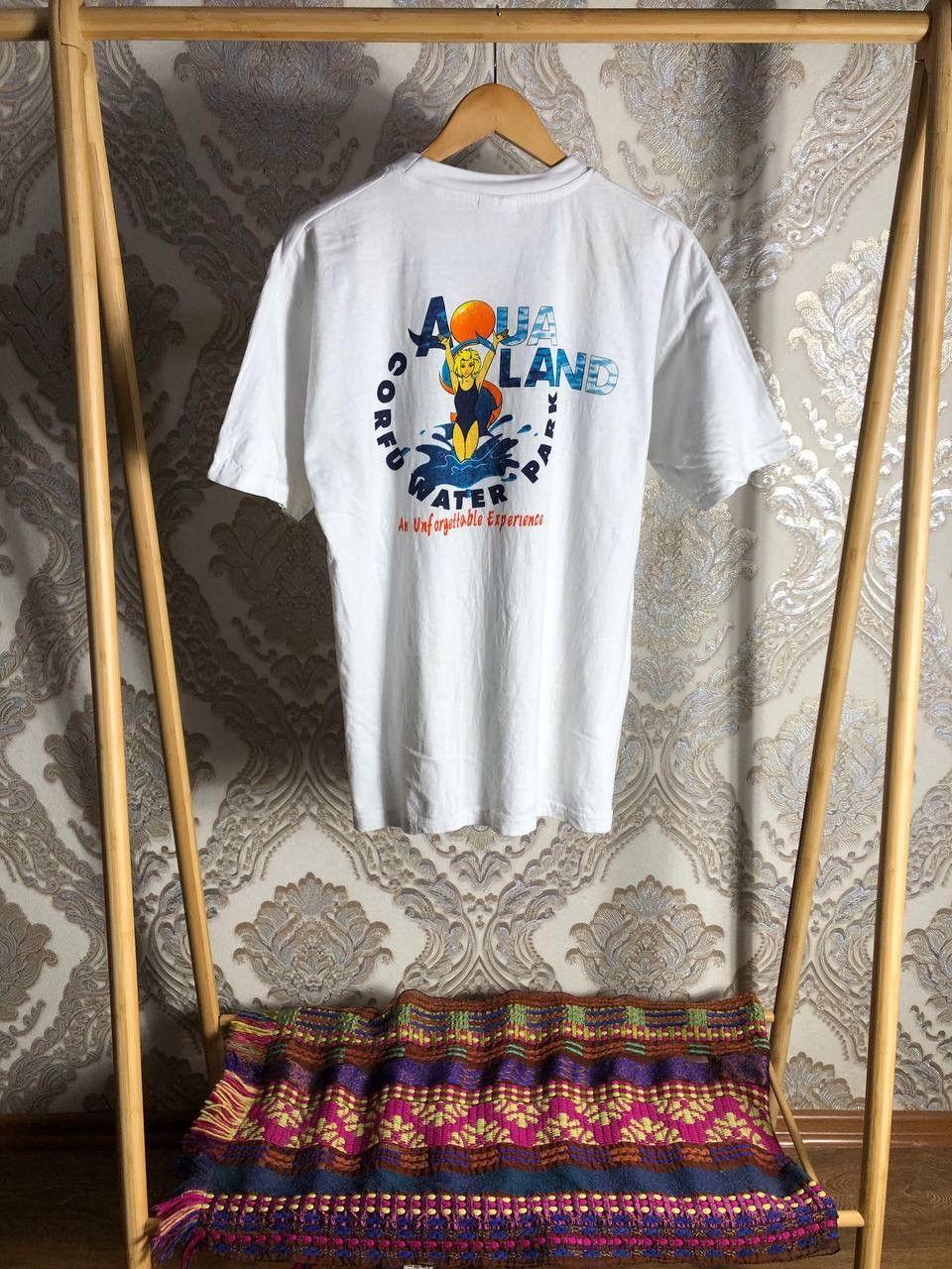 Cartoon Network × Vintage VERY RARE AQUA LAND DOUBLE PRINTED T-SHIRT BIG LOGO Y2K 90s Size US L / EU 52-54 / 3 - 1 Thumbnail
