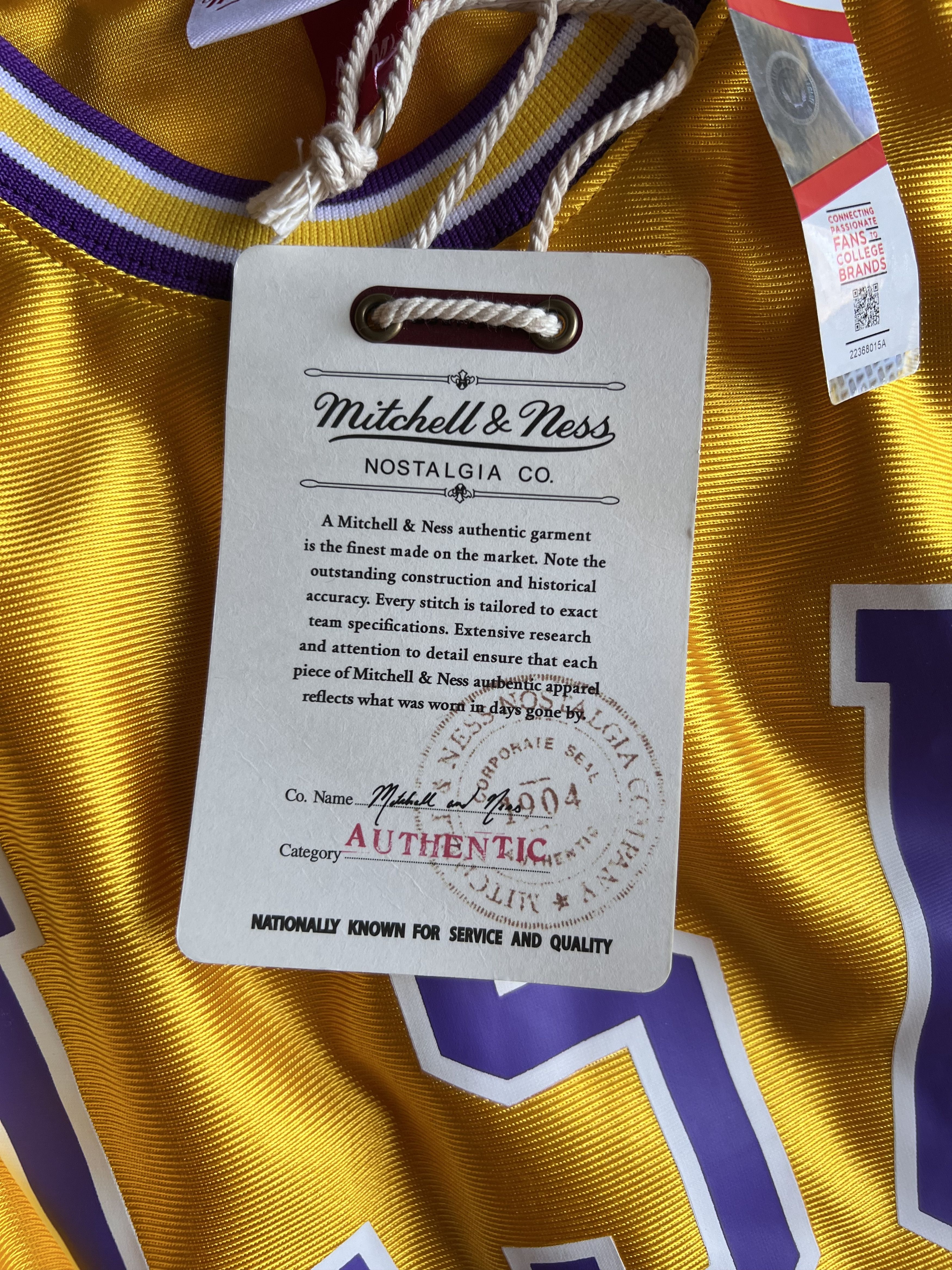 Mitchell & Ness Mitchell & Ness LSU Shaquille O'Neil 90-91 Throwback Jersey Size US M / EU 48-50 / 2 - 9 Thumbnail