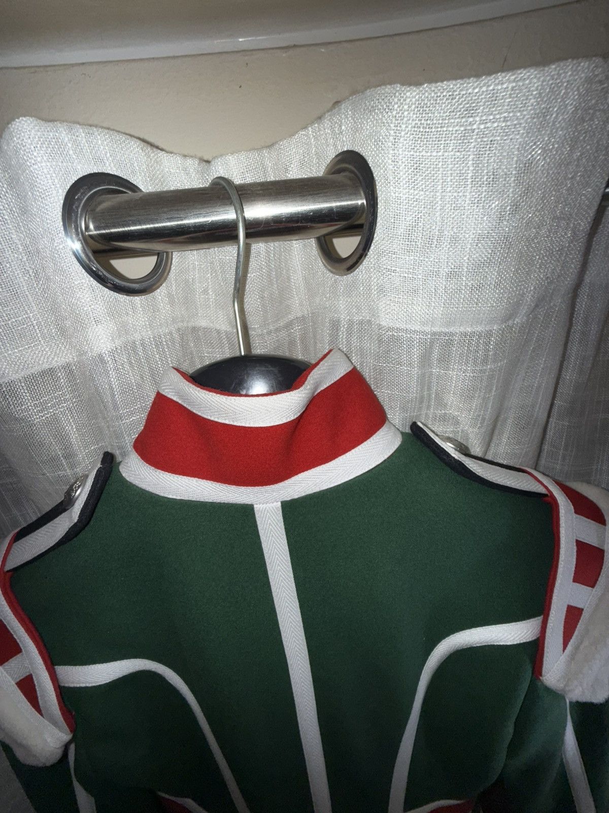 Burberry Burberry Wool Ceremony Coat with Red & Green Sheepskin Trim Size XS / US 0-2 / IT 36-38 - 11 Thumbnail