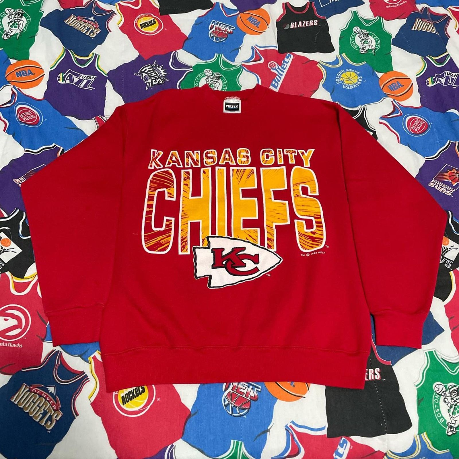 NFL × Vintage Vintage 1992 NFL Kansas City Chiefs Super Bowl Crewneck Size US L / EU 52-54 / 3 - 1 Thumbnail