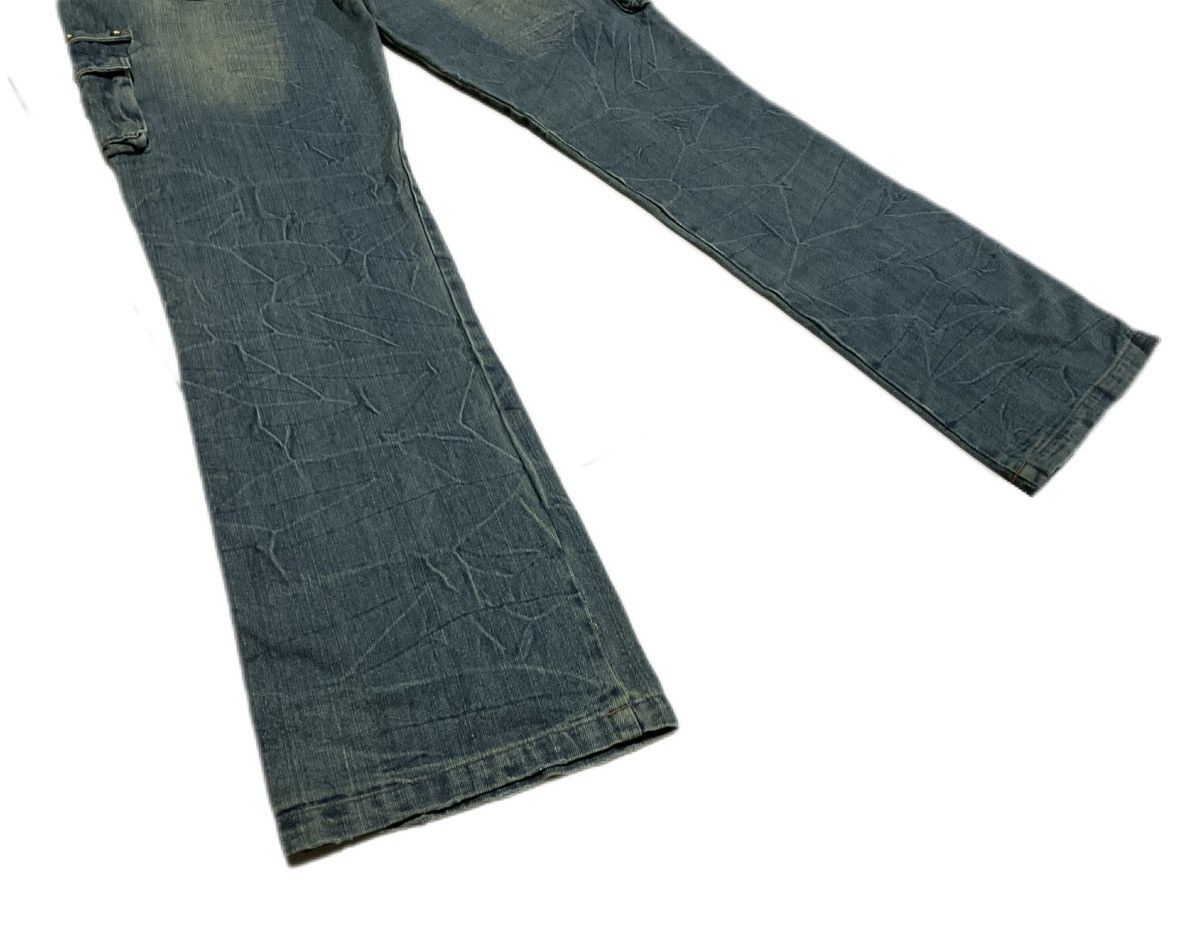If Six Was Nine × In The Attic × Le Grande Bleu (L.G.B.) 🔥Sick Y2K In The Attic Homme Flared Denim Cargo Rivet Size US 30 / EU 46 - 8 Thumbnail