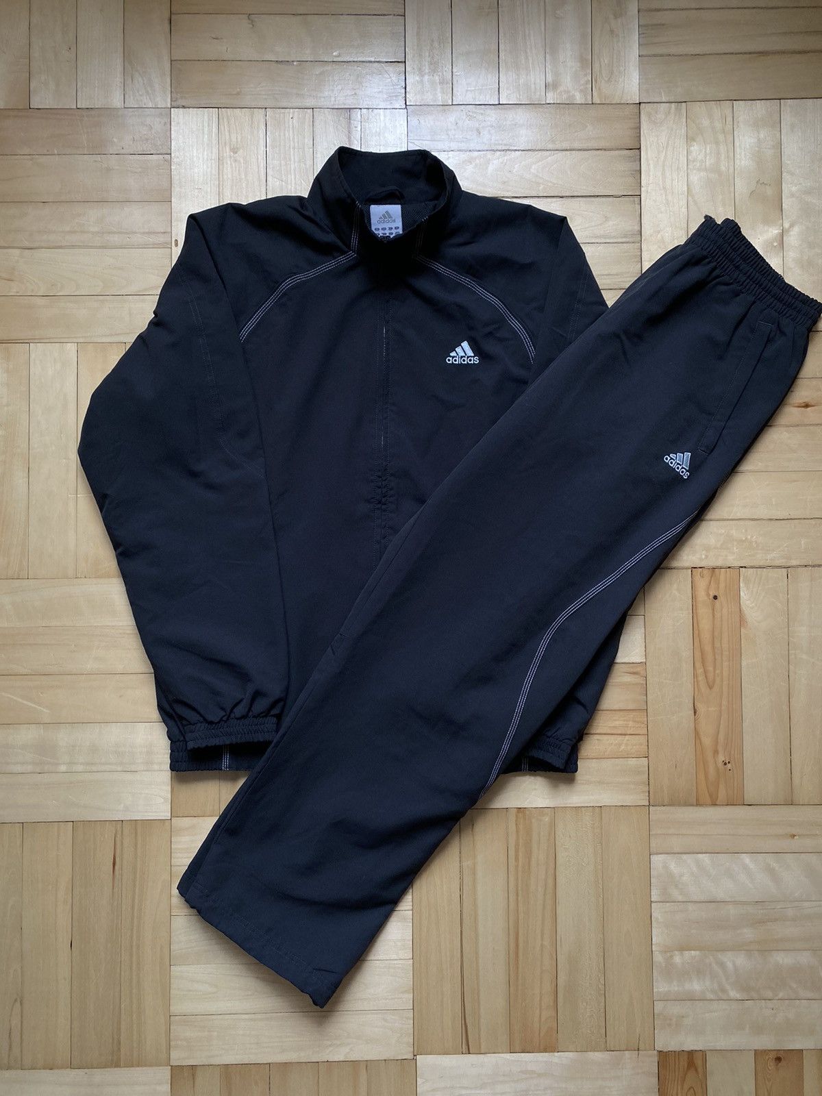 Adidas Vintage Adidas Tracksuit Set Track Pants Jacket Stripes | Grailed