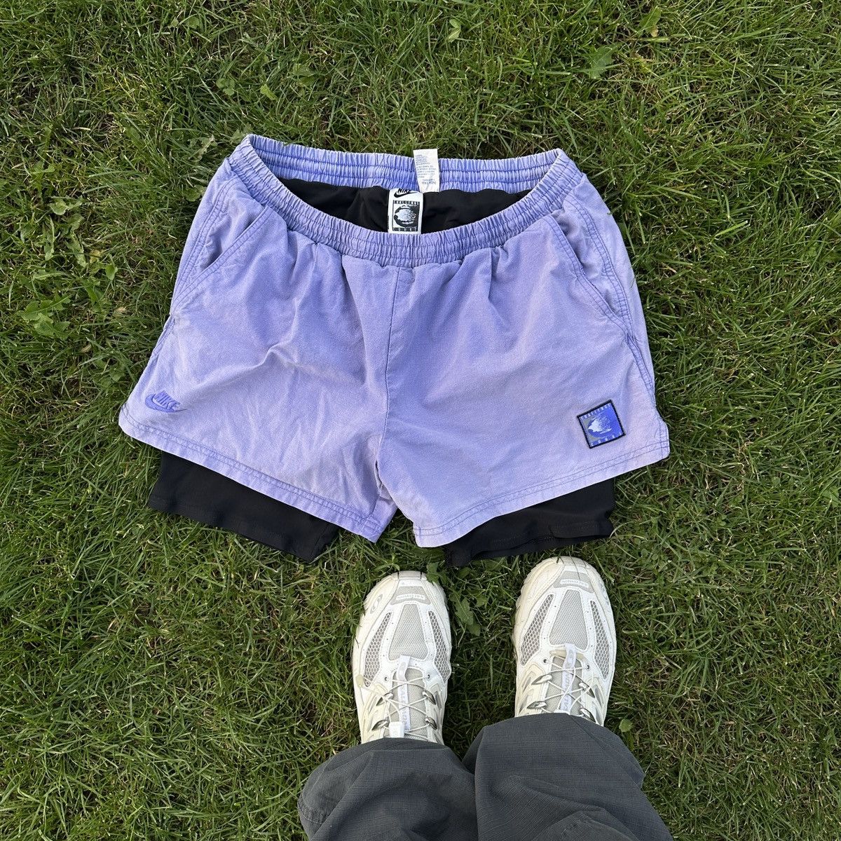 image of Challenge Court 90's Andre Agassi Tennis Shorts L in Purple, Men's (Size 34)