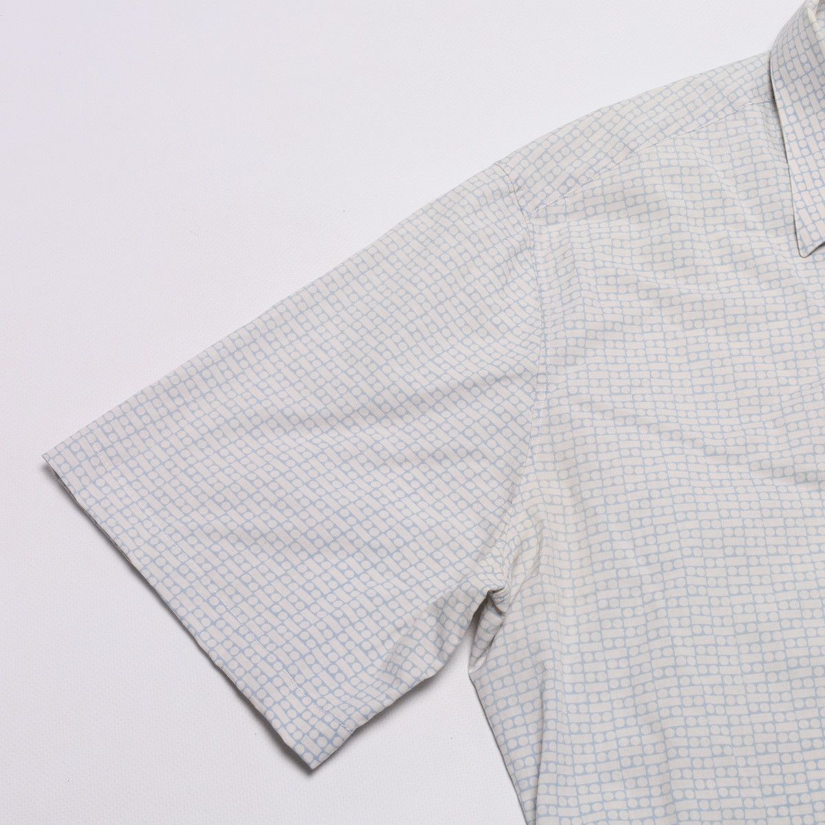 Hermes Hermes France Printed Cotton Shirt Short Sleeve White Size US M / EU 48-50 / 2 - 5 Thumbnail