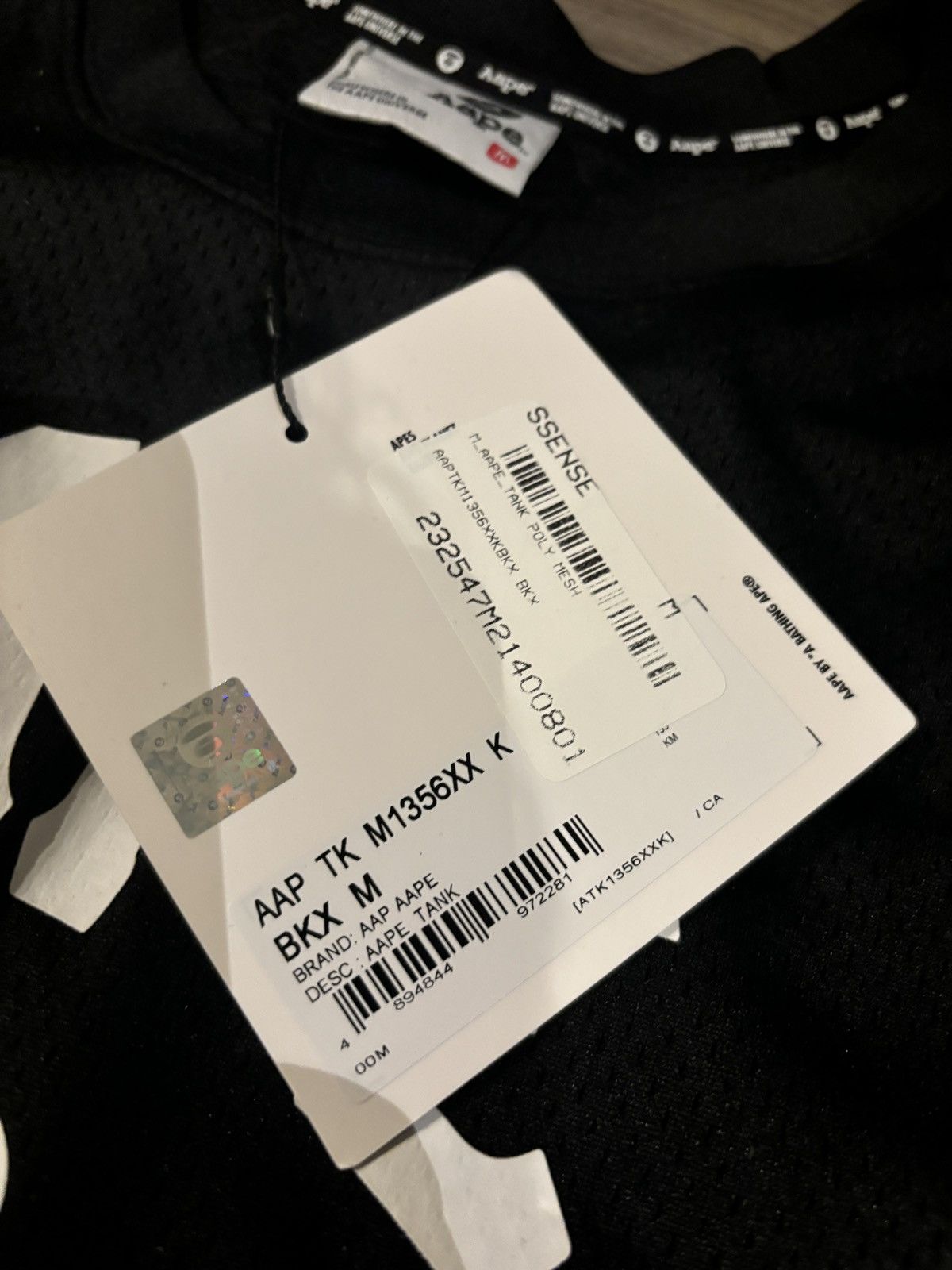 Aape Aape by Bathing Ape Poly Mesh Tank Top Sleeveless #10 MWT LE Size US M / EU 48-50 / 2 - 4 Thumbnail