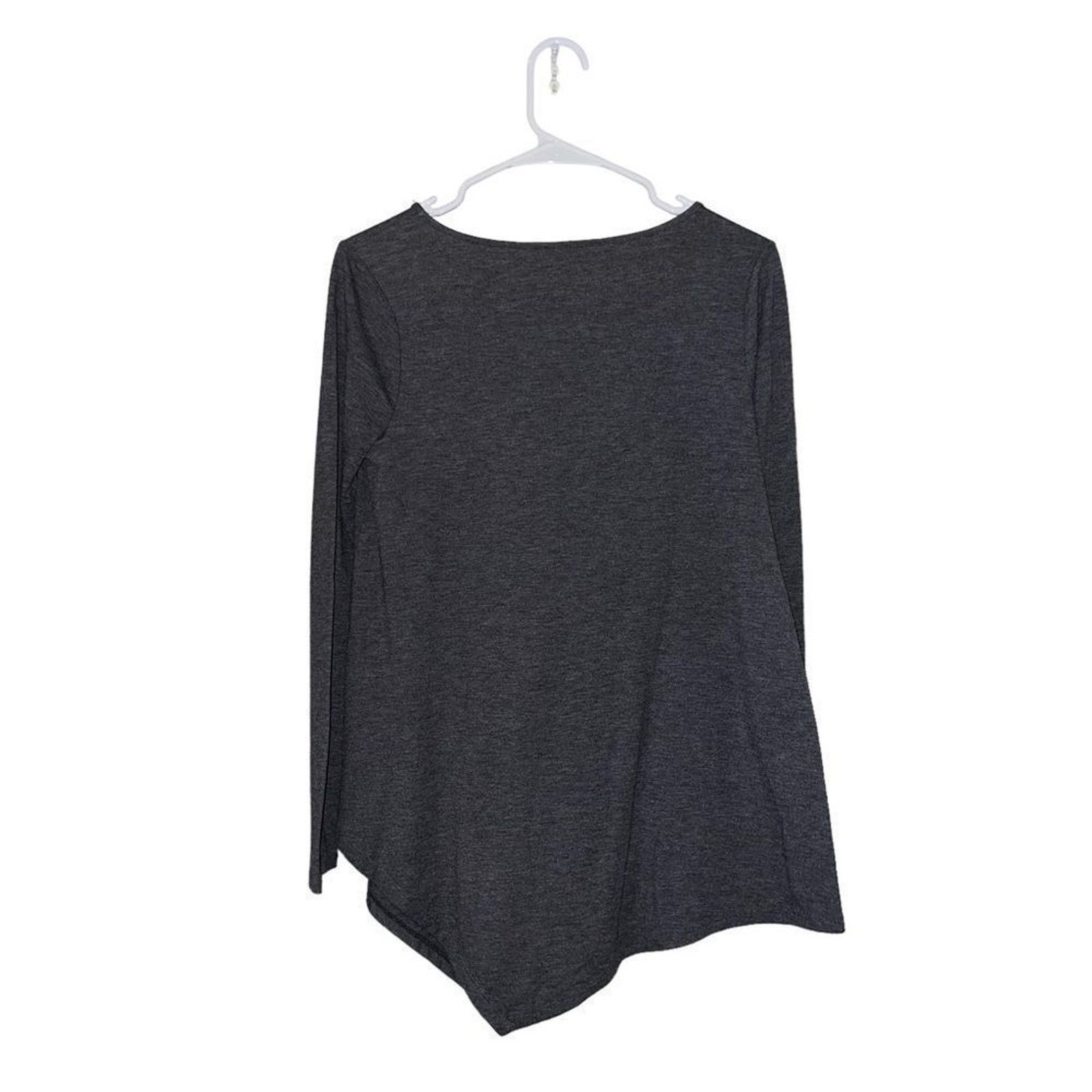 White House Black Market White House Black Market Tunic Top Heather Gray V-Neck Long Size XS / US 0-2 / IT 36-38 - 4 Thumbnail