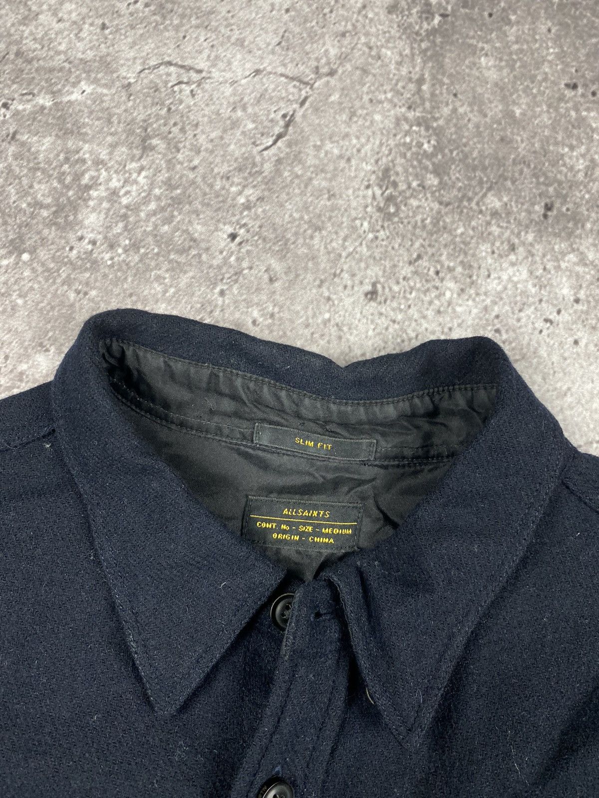 Allsaints ALLSAINTS Wool Brown Casual Overshirt Jacket - M Size US M / EU 48-50 / 2 - 3 Thumbnail