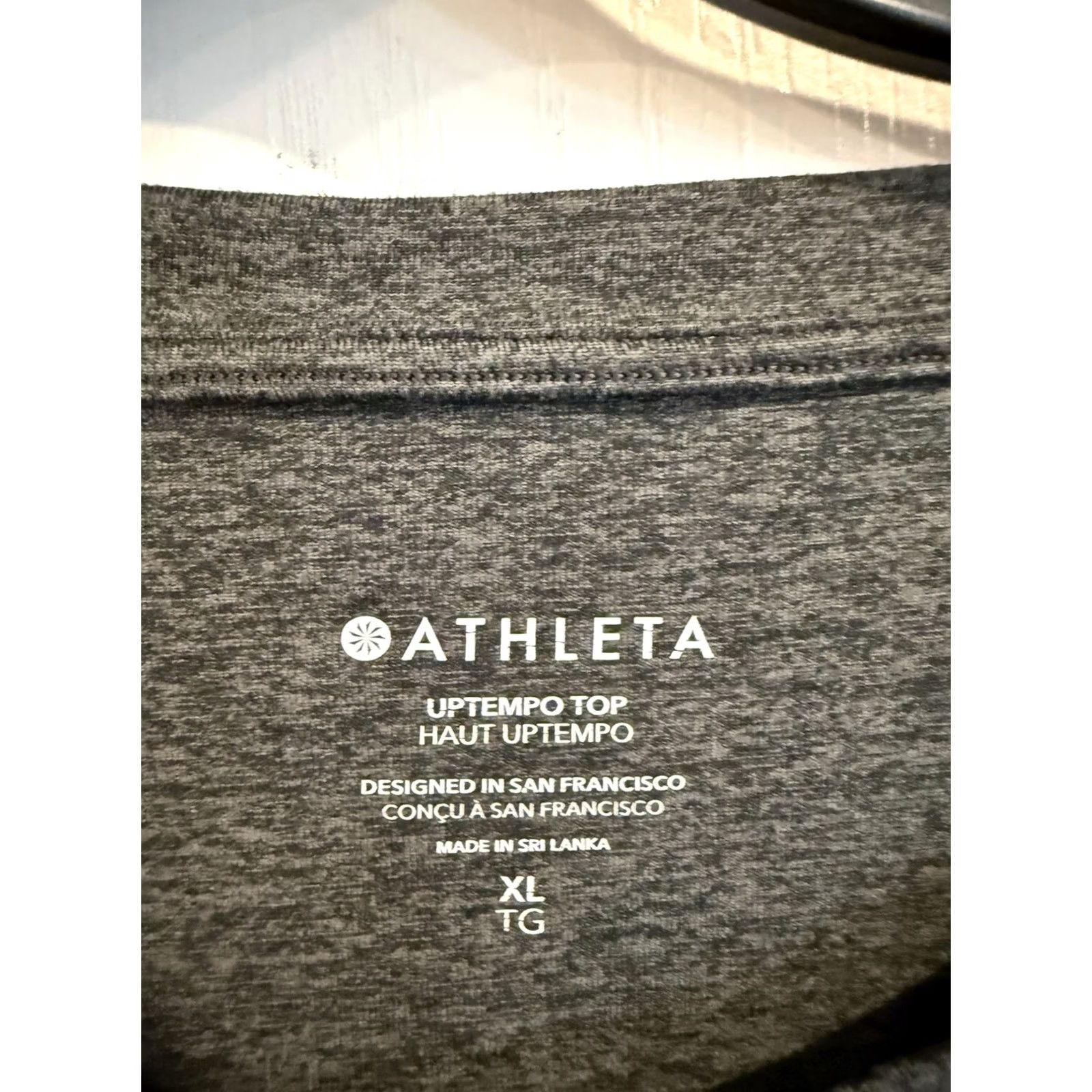 Athleta VINTAGE Athleta Uptempo Heather gray long sleeve athletic active gym athleisure top XL Womens XS? Size XL / US 12-14 / IT 48-50 - 2 Thumbnail
