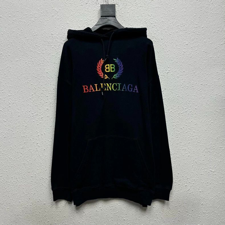 Balenciaga Balenciaga Black Wheat Ear Hoodie Size US S / EU 44-46 / 1 - 1 Thumbnail