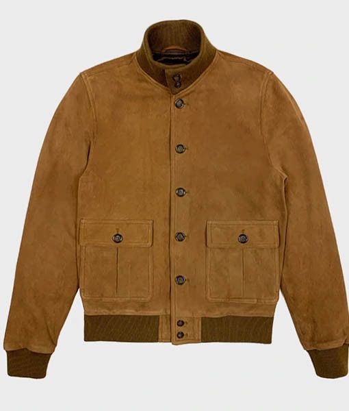 Gucci o1s1wg110225 Suede Bomber Jacket in Brown Size US S / EU 44-46 / 1 - 1 Thumbnail