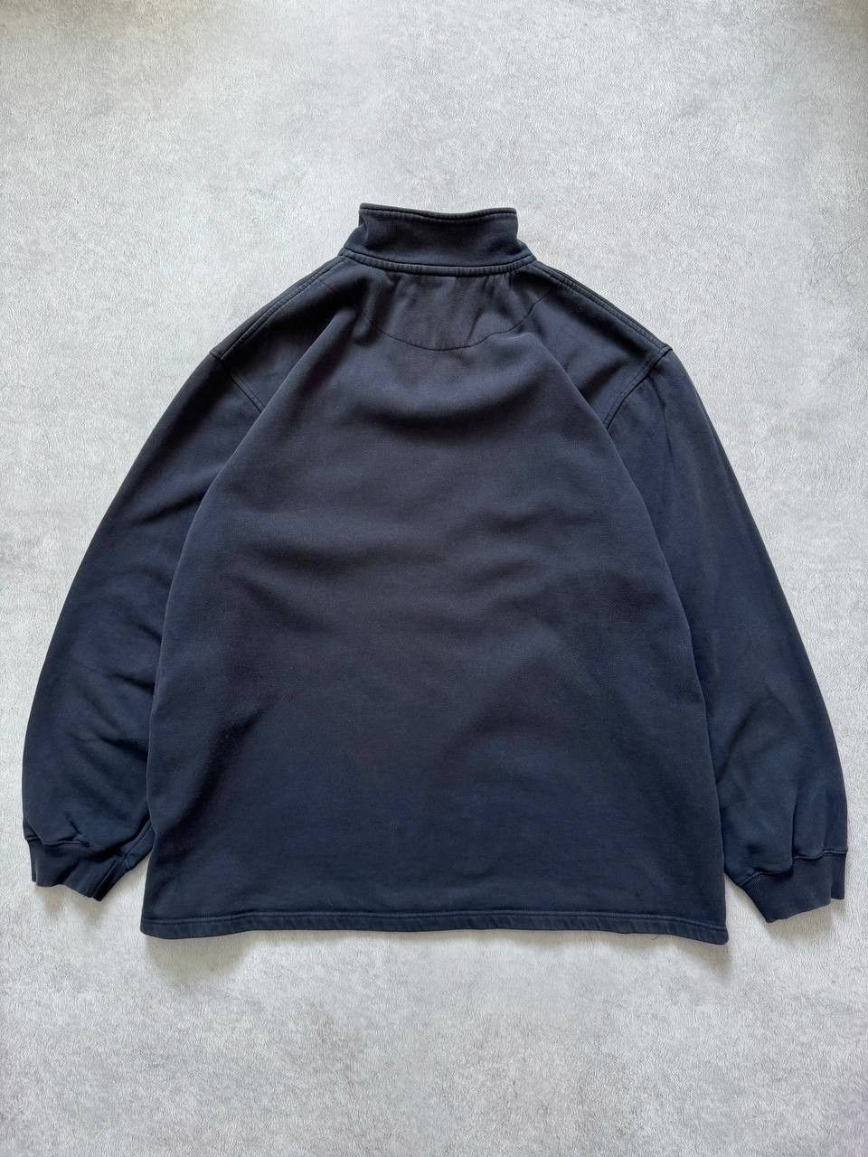 Nike Nike Vintage Y2K 1/4 Zip Navy Swoosh Sweater Size US XL / EU 56 / 4 - 2 Thumbnail