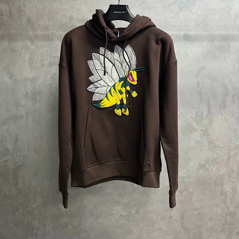 Louis Vuitton Louis Vuitton Brown logo cartoon drawstring hooded long sl Size US S / EU 44-46 / 1 - 1 Thumbnail