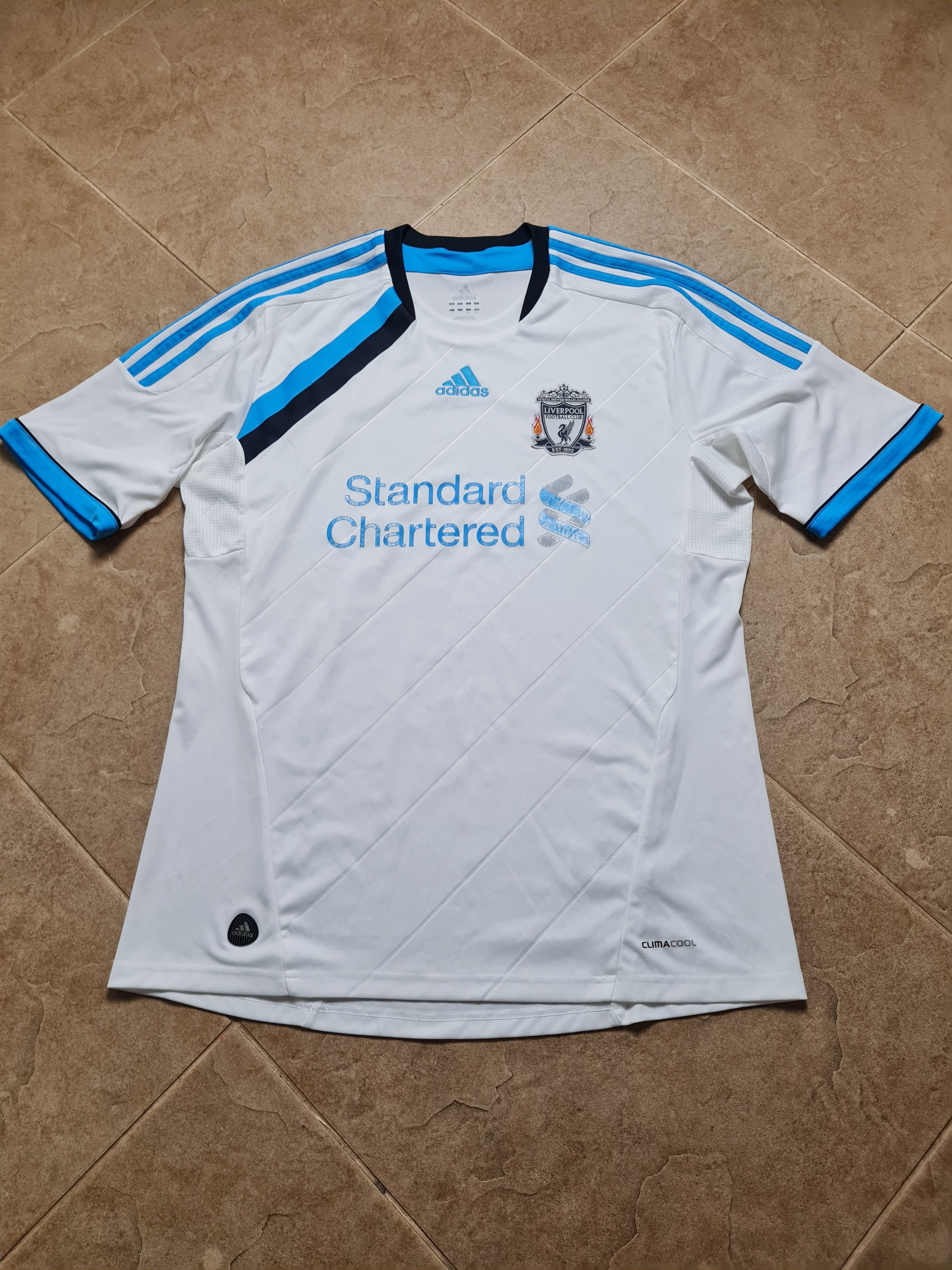 Adidas Vintage Liverpool Football Shirt Soccer Adidas 2011/012 Size US L / EU 52-54 / 3 - 5 Thumbnail