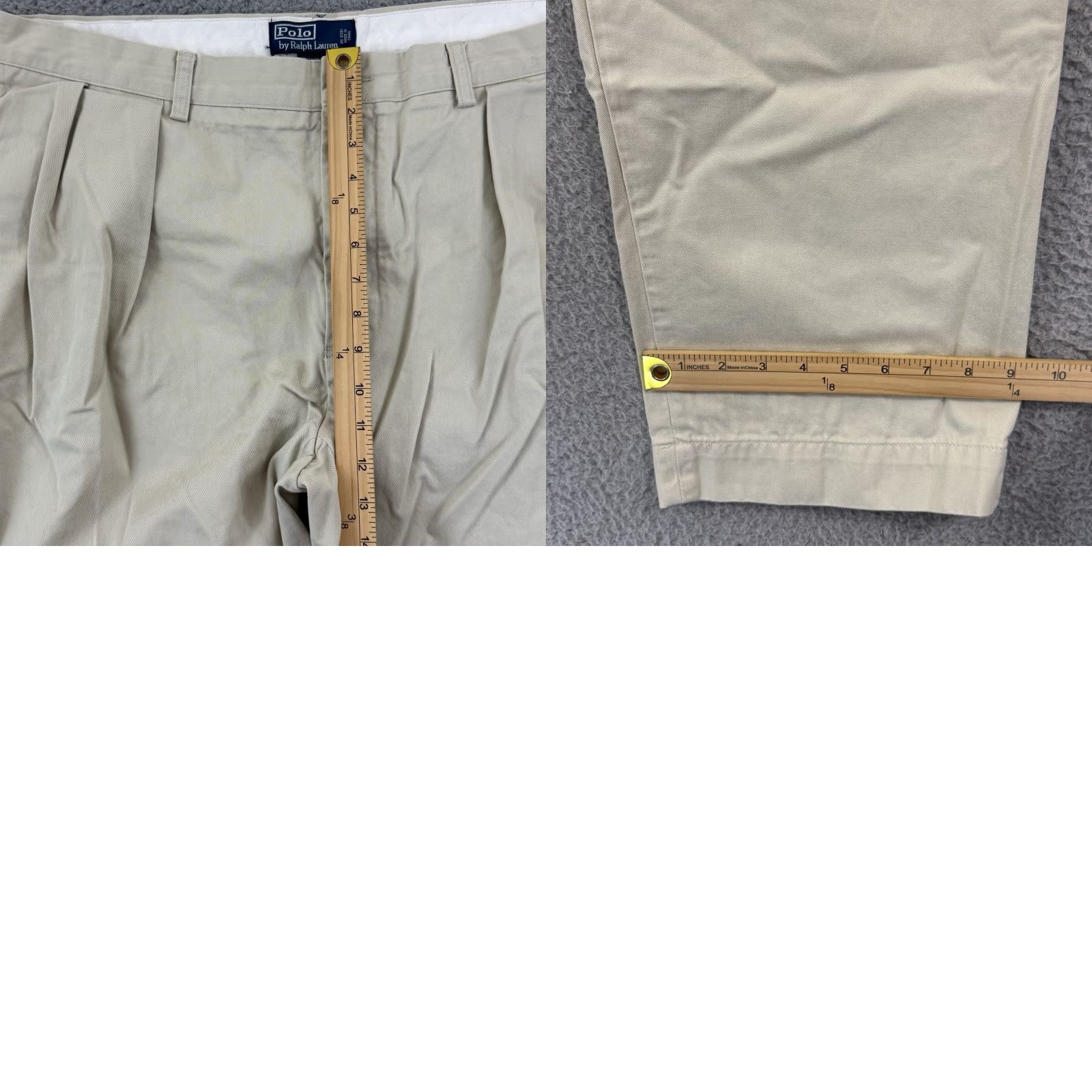 Polo Ralph Lauren VINTAGE Polo Ralph Lauren Andrew Pants Mens 40x30 Beige Chino Dress Preppy Casual Shirt? Size US L / EU 52-54 / 3 - 9 Thumbnail