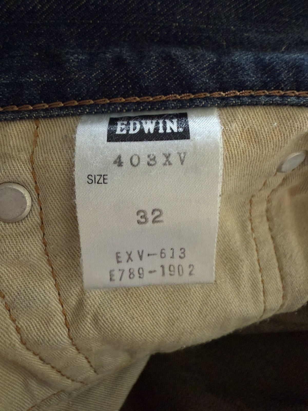Japanese Brand Vintage Edwin 403xv Stitch Repaired Mud Wash Straight Jeans Size US 34 / EU 50 - 17 Thumbnail