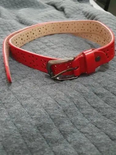 Other Red Floral Theme Belt Size ONE SIZE - 3 Thumbnail