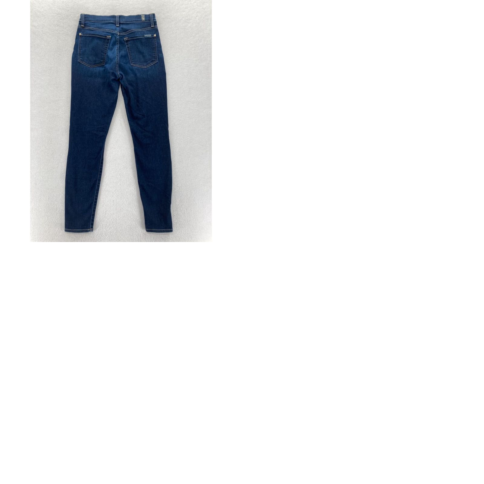 7 For All Mankind 7 For All Mankind Gwenevere Jeans Women's 27 Skinny Dark Wash Blue Stretch Denim Size 27" / US 4 / IT 40 - 9 Thumbnail