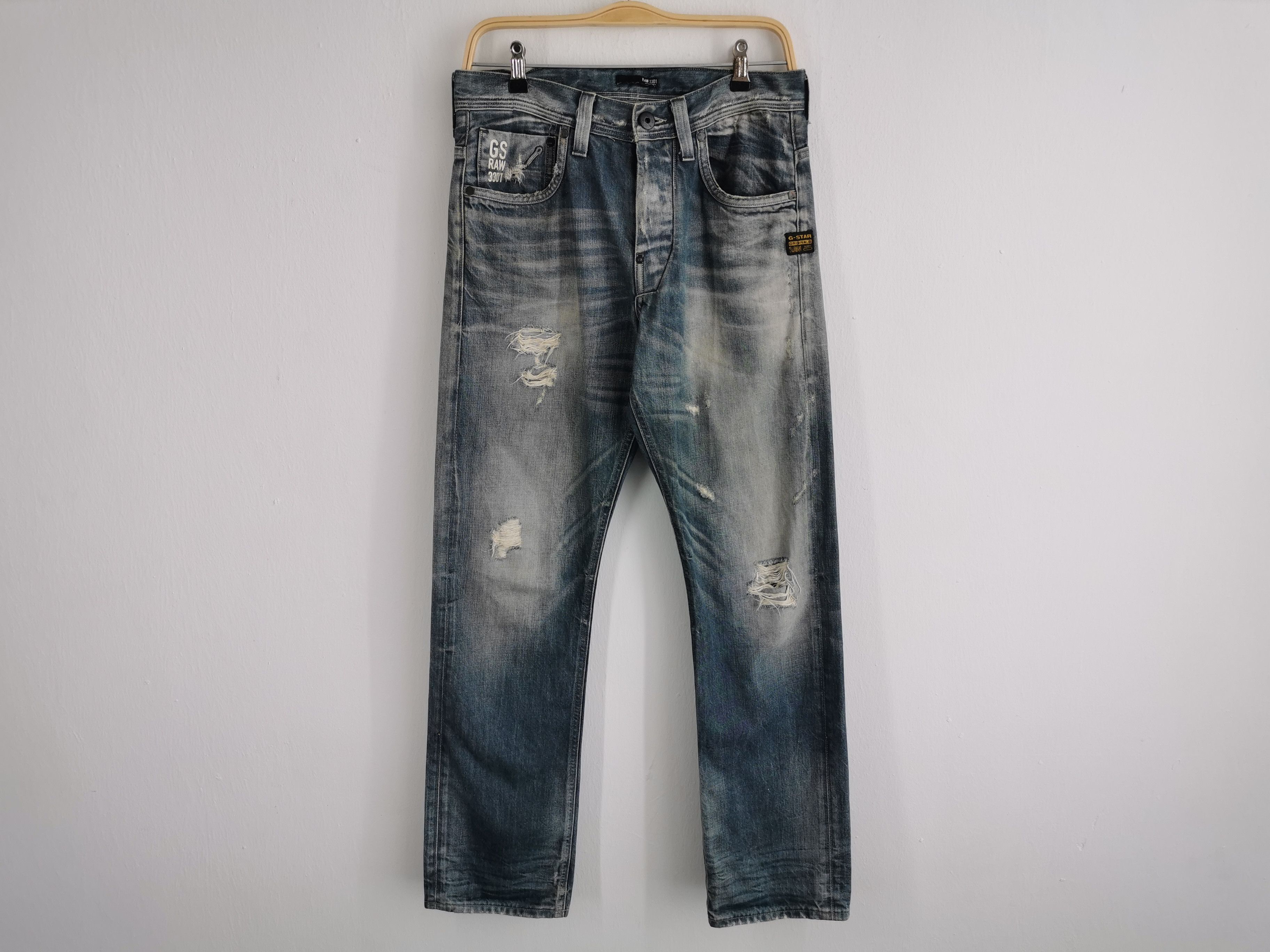 G-Star Vintage G-Star Raw Denim Jeans Waist 31 Size US 31 - 2 Thumbnail