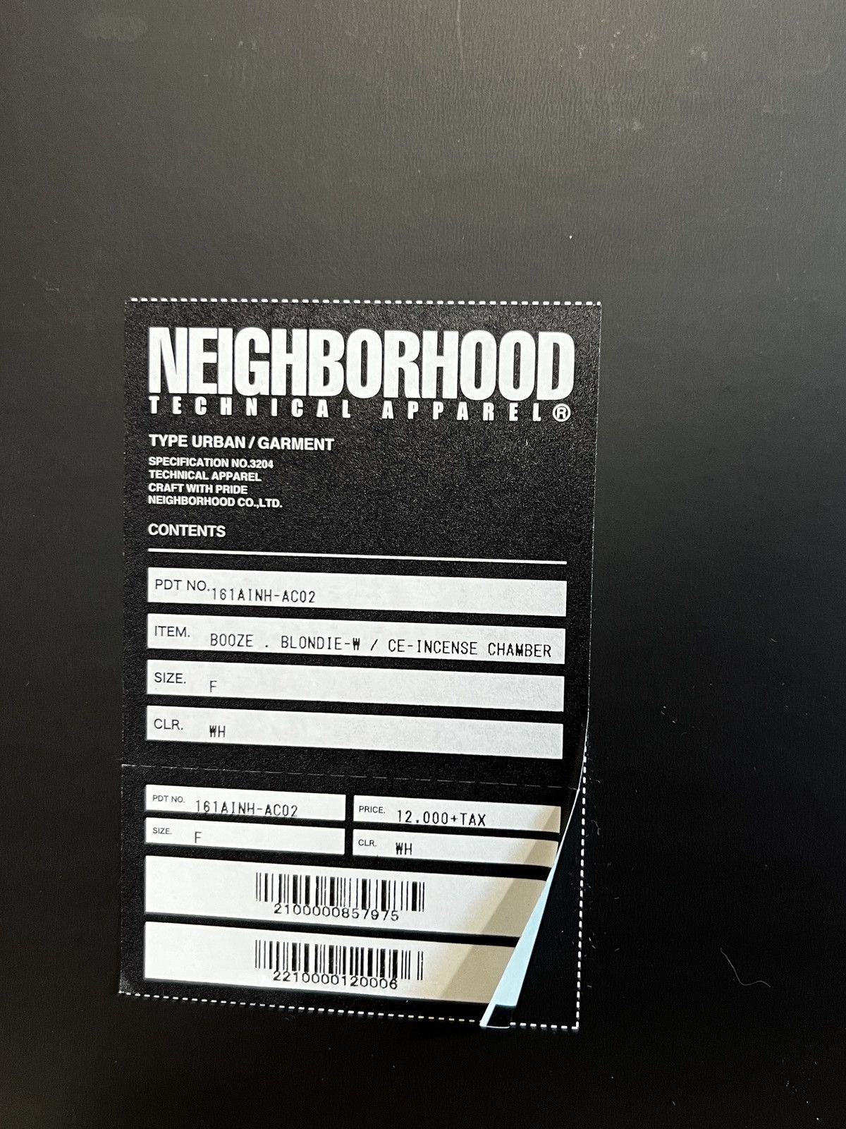 Neighborhood Neighborhood Booze Blonde Incense Chamber Size ONE SIZE - 5 Thumbnail