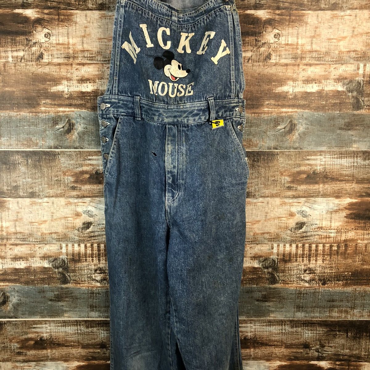 Mickey Mouse Poppins Mickey Mouse Overalls Denim #A2108 Size US 30 / EU 46 - 3 Thumbnail
