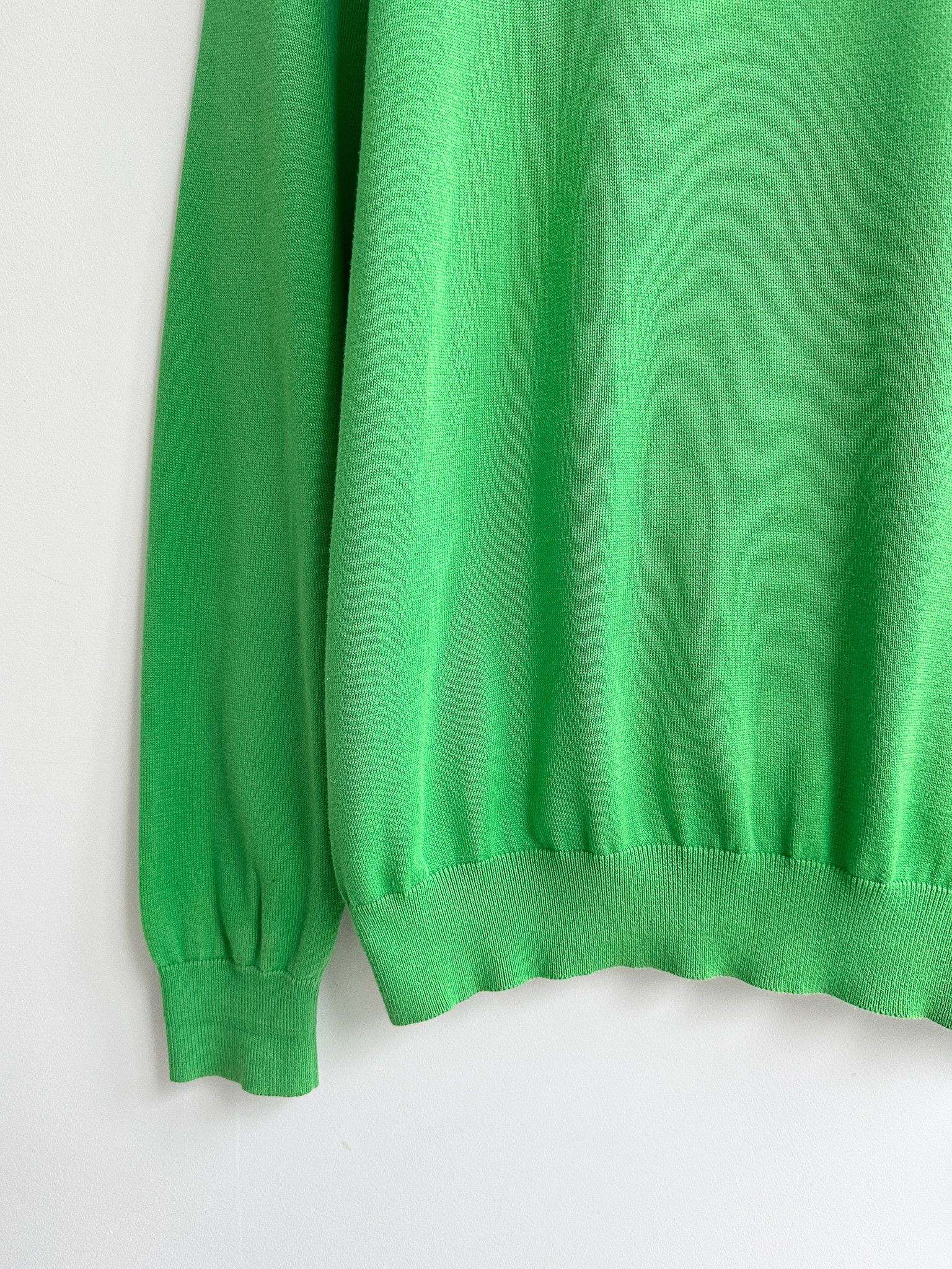 Polo Ralph Lauren Polo Ralph Lauren Green Half Zip Jumper Sweater Pullover Size US L / EU 52-54 / 3 - 5 Thumbnail