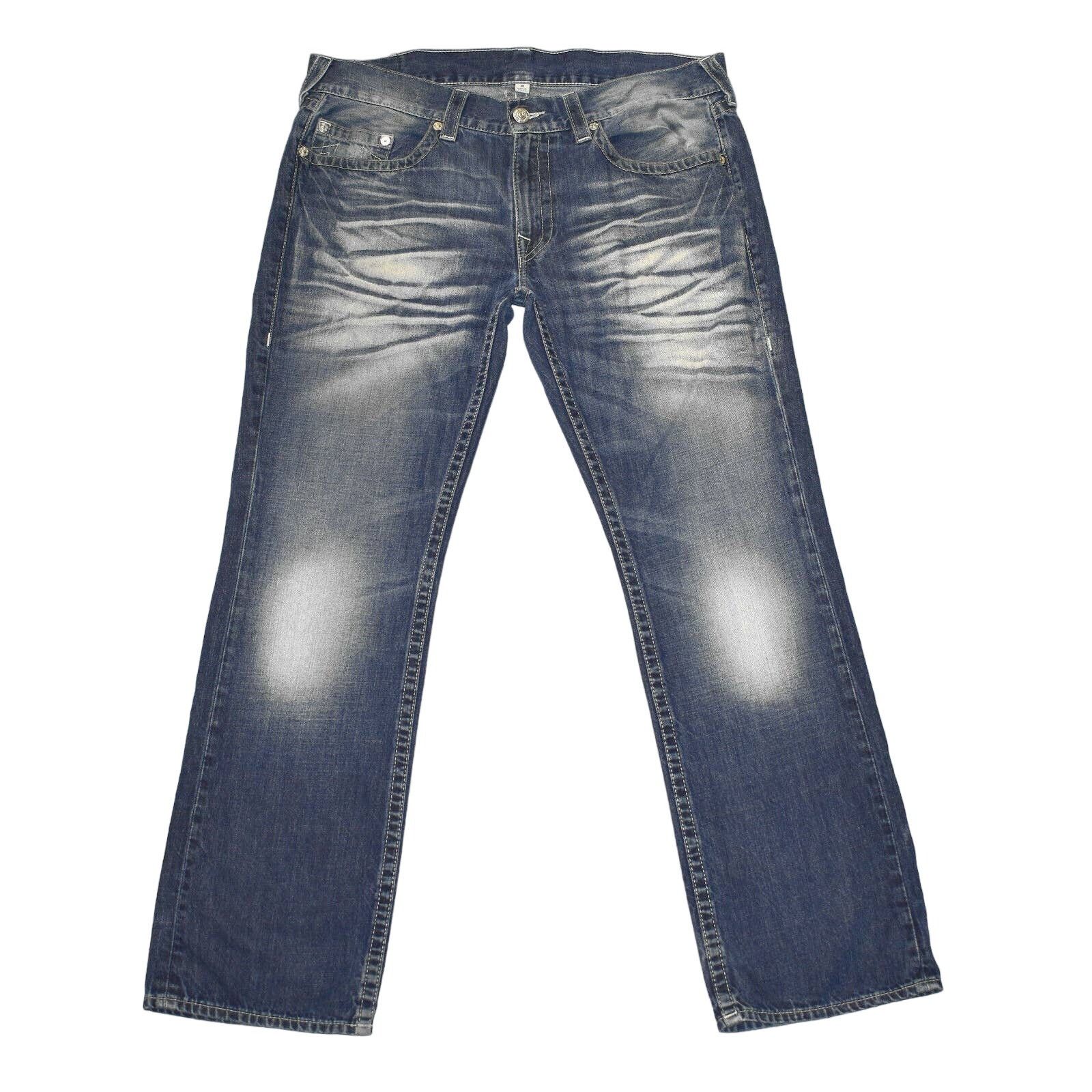 True Religion B4 Auth TRUE RELIGION Straight Nat SN Zip Fly Jeans Size 38 Size US 38 / EU 54 - 4 Thumbnail
