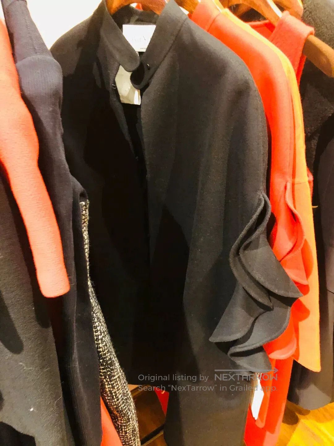 Valentino Valentino Red Black Coat Cape. Size US XS / EU 42 / 0 - 4 Thumbnail
