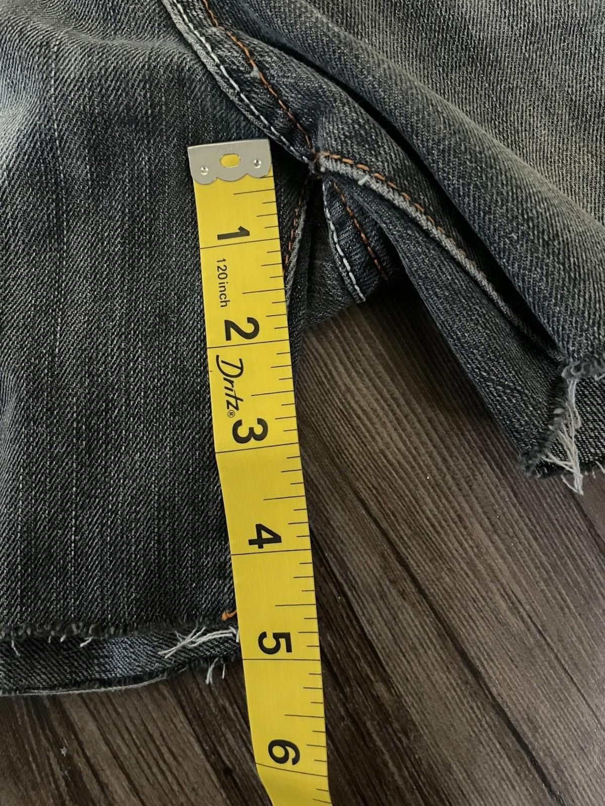 Other Vintage Five Elementz Baggy Distressed Denim Shorts Grey 34 Size US 34 / EU 50 - 5 Thumbnail