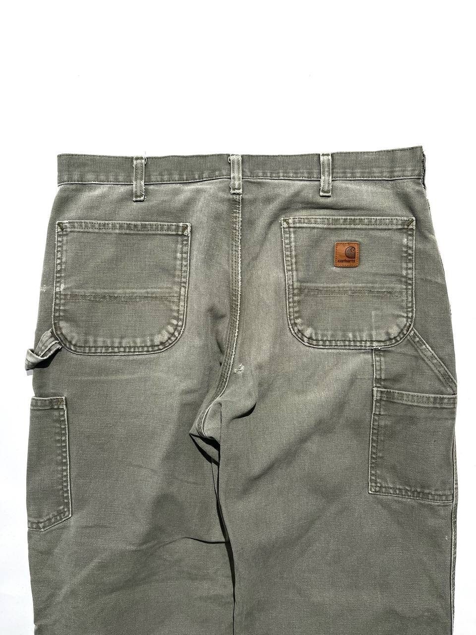 Carhartt Vintage Carhartt Distressed Workewear Olive Pants Size 36" / US 14 / IT 50 - 2 Thumbnail