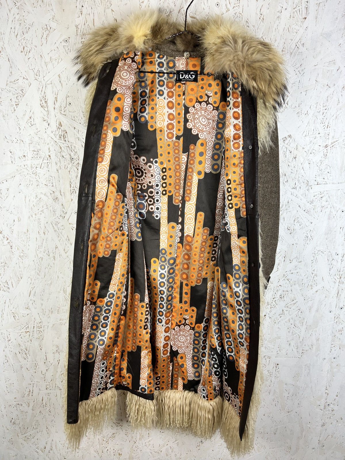 Dolce & Gabbana Dolce & Gabbana Mongolian Lamb Fox Fur Leather Coat Size S / US 4 / IT 40 - 10 Thumbnail