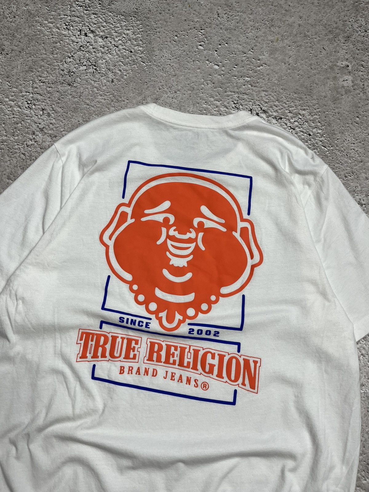 True Religion True Religion White T Shirt Big Buddha Graphic Logo XL Size US XL / EU 56 / 4 - 4 Thumbnail