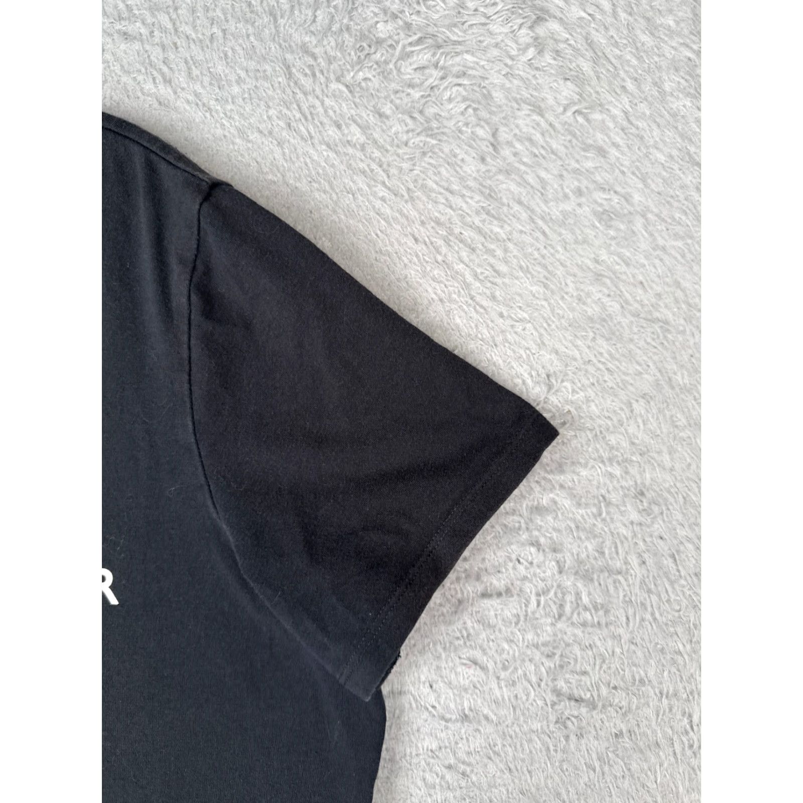 Tommy Hilfiger Tommy Hilfiger Sport Shirt Women Large Black V-Neck Cotton Blend Short Sleeve Logo Size L / US 10 / IT 46 - 2 Thumbnail