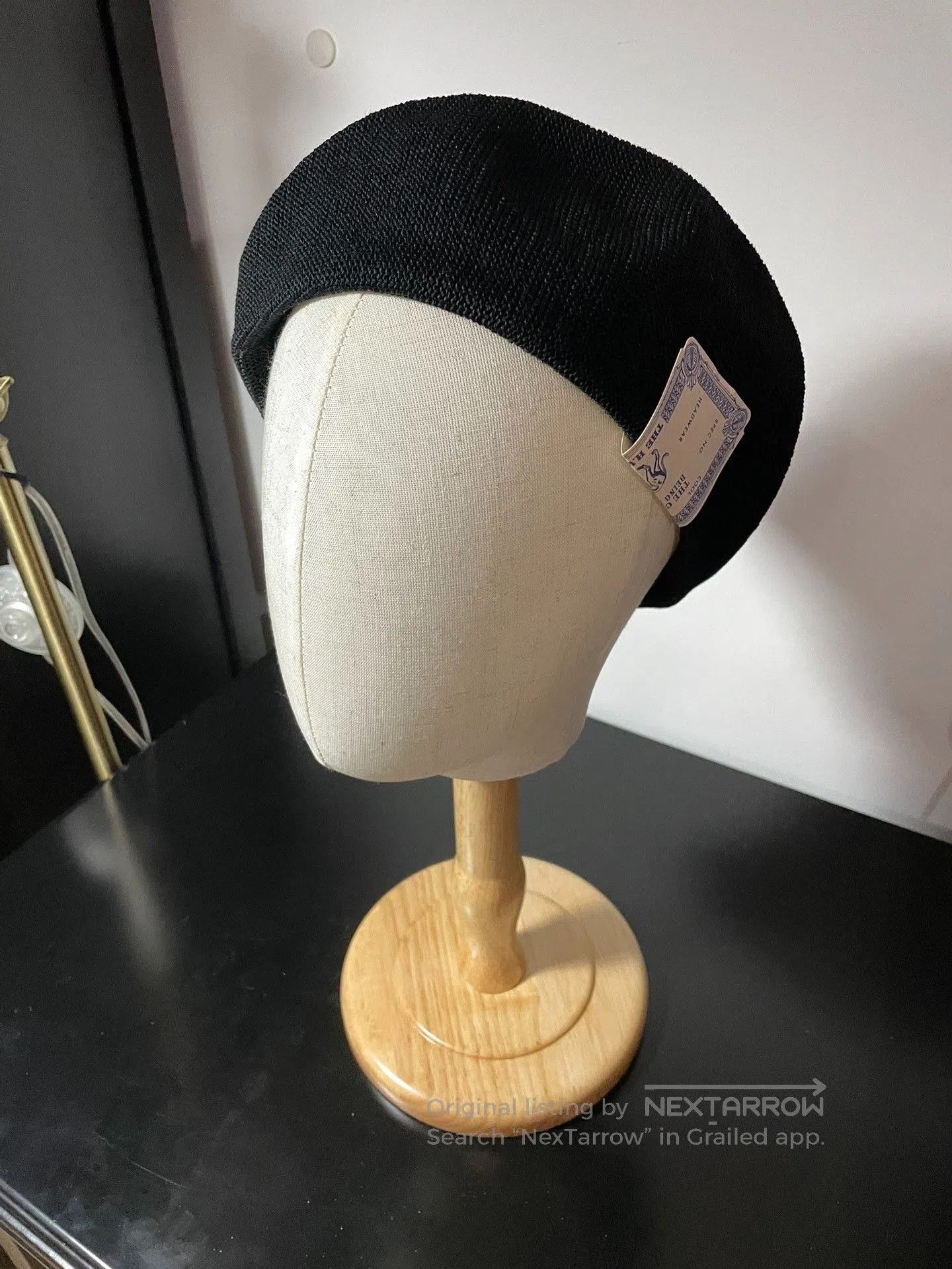 THE H.W.DOG&CO. H.W.Dog Summer Beret Black. Size ONE SIZE - 4 Thumbnail