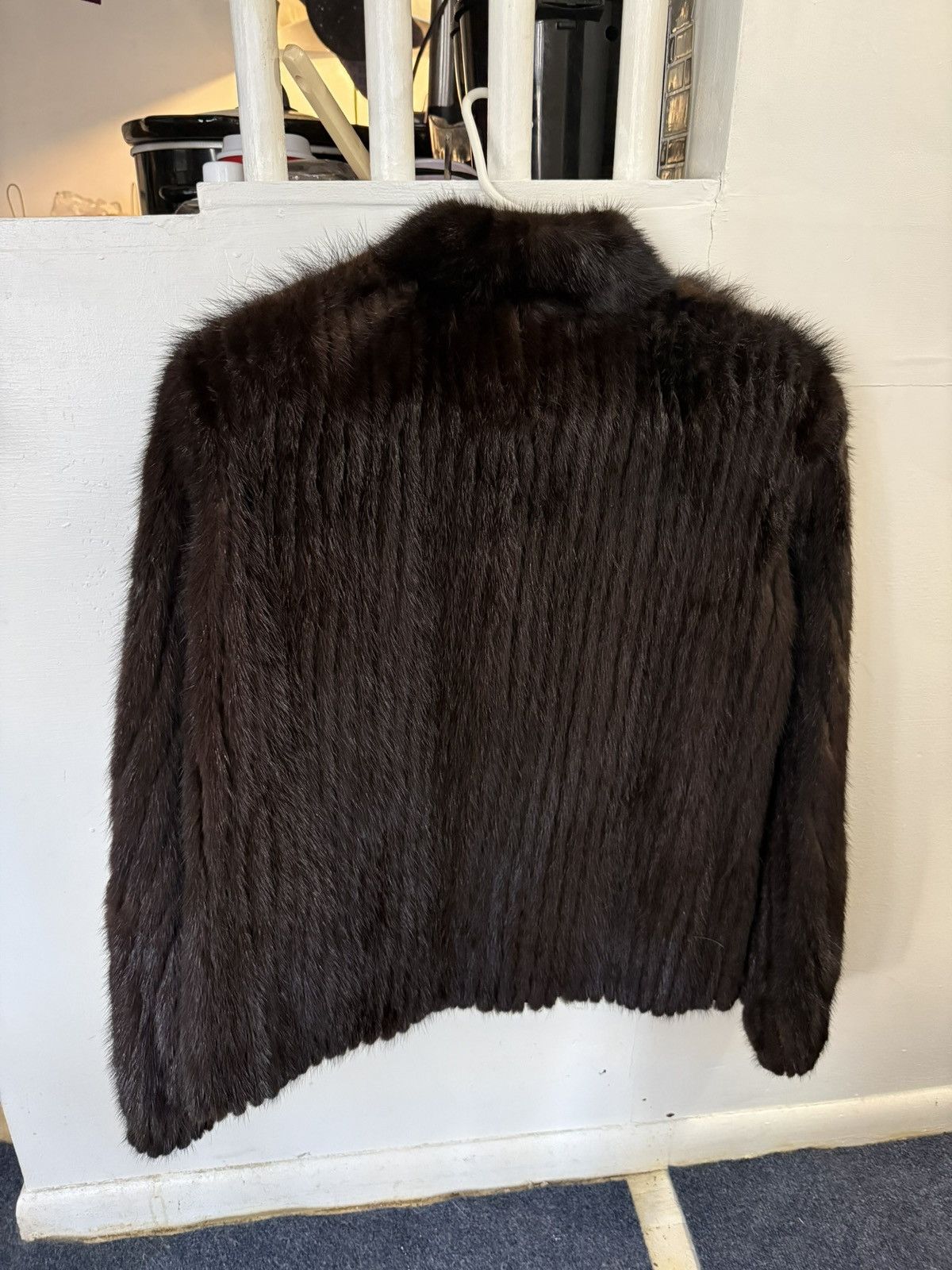 Other Brown vintage old french mink fur jacket with black lining Size XL / US 12-14 / IT 48-50 - 9 Thumbnail
