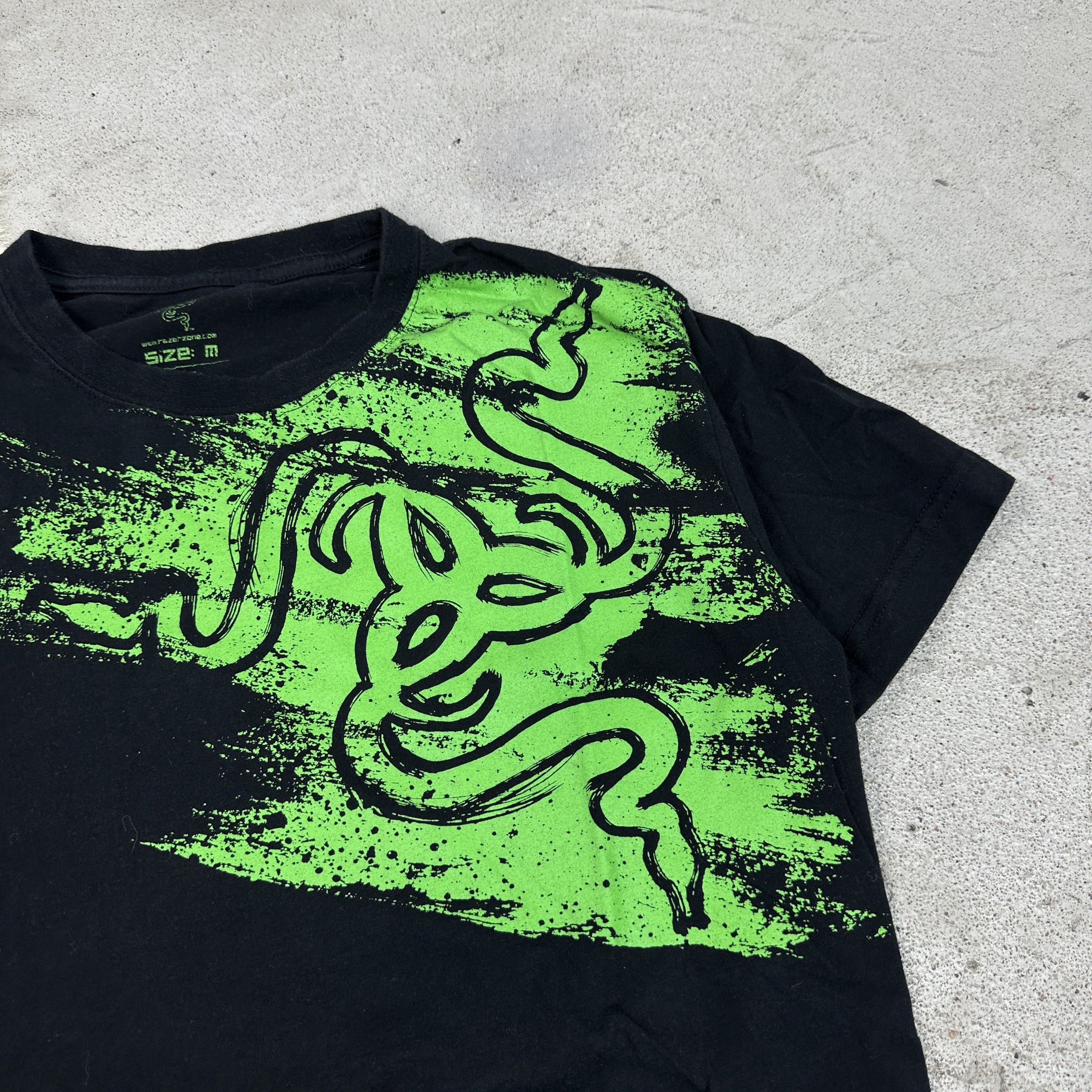 Vintage Vintage Streetwear Skater HIP HOP Razer T-shirt 00s Size US M / EU 48-50 / 2 - 3 Thumbnail
