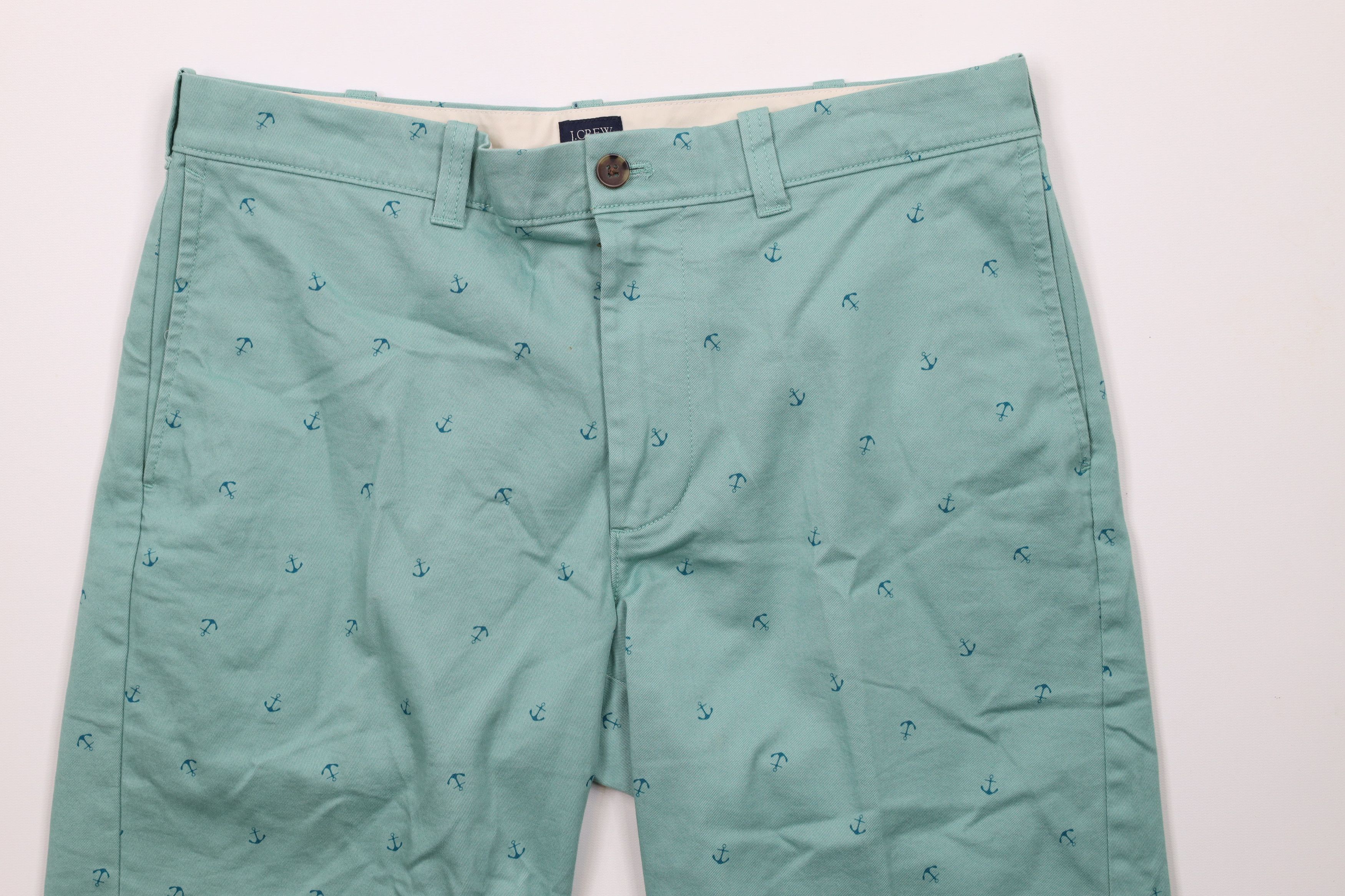 J.Crew × Vintage J Crew All Over Print Flat Front Above Knee Chino Shorts Size US 33 - 3 Thumbnail