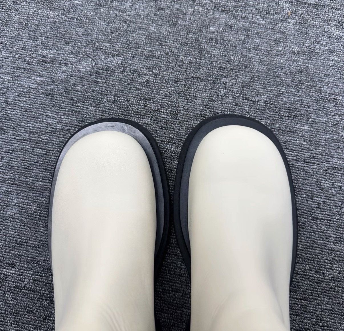 Bottega Veneta Bottega Veneta White Thick-Sole Cigarette Boots K12 Size US 6.5 / IT 36.5 - 4 Thumbnail