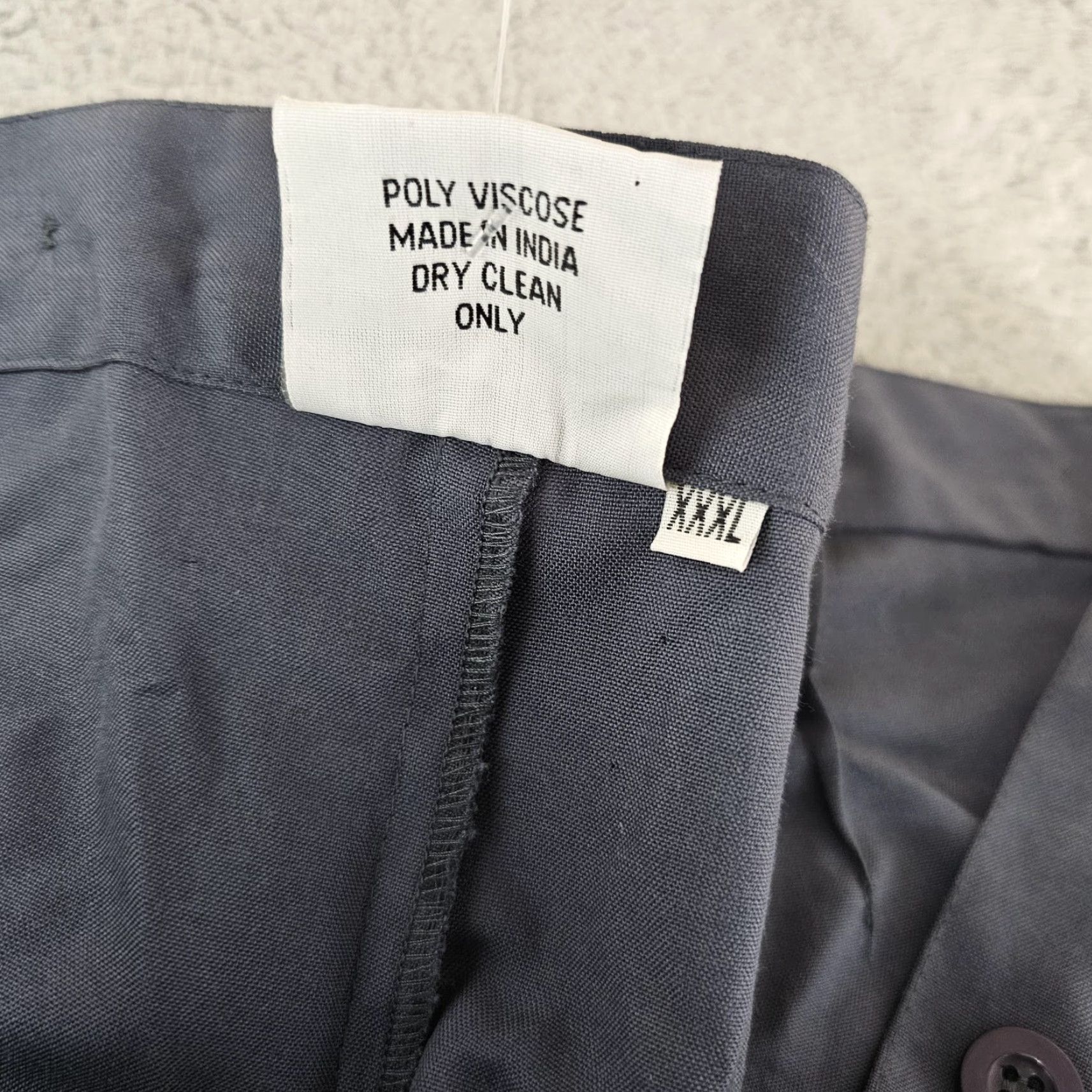 Vintage The Pirate Dressing Pants Mens 3XL Gray Poly Viscose Costume Trousers Pirate Size US 39 - 5 Thumbnail