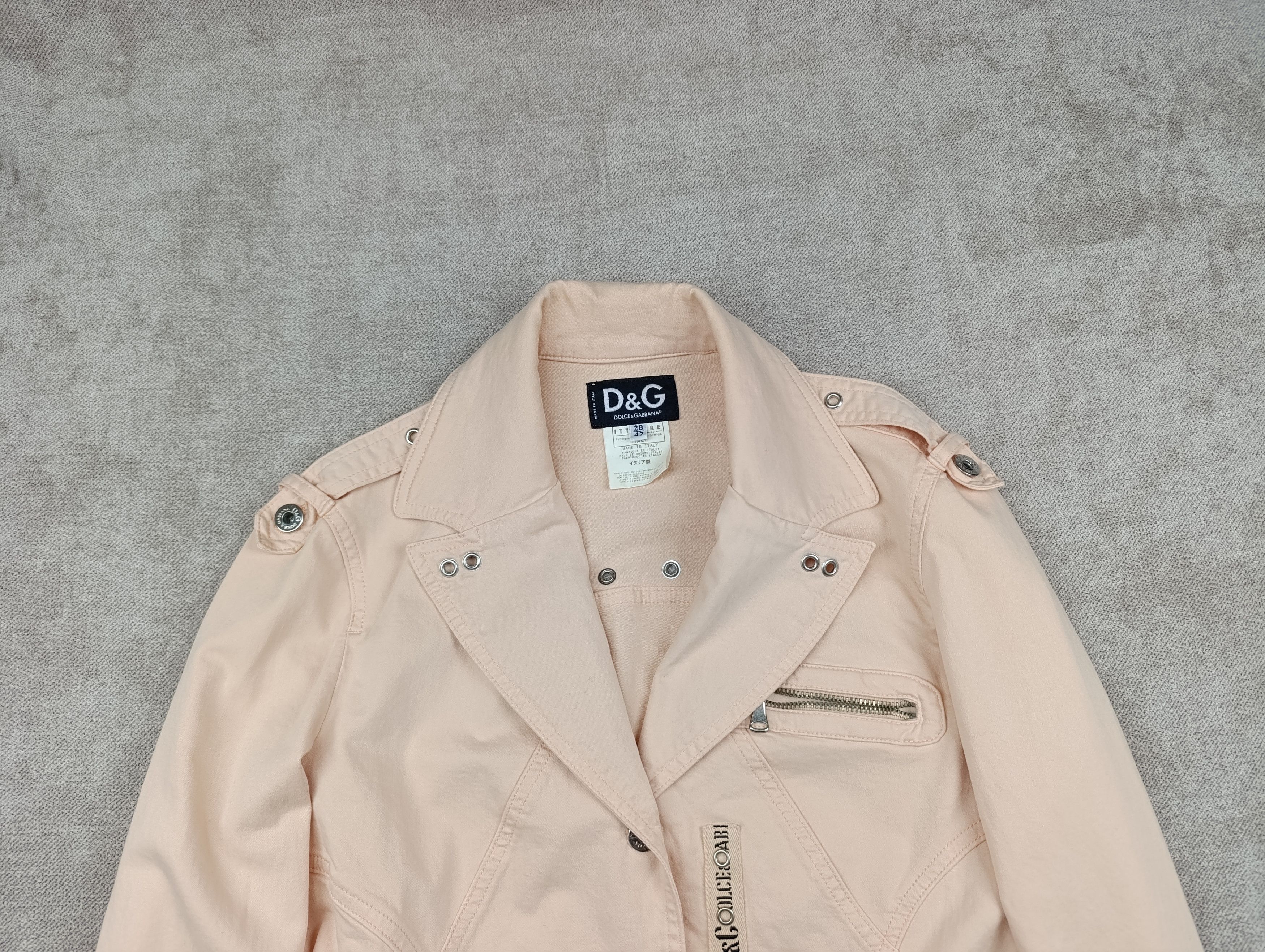 Dolce & Gabbana Vintage D&G Dolce & Gabbana Y2K Moto Biker Jacket Womens Size M / US 6-8 / IT 42-44 - 4 Thumbnail
