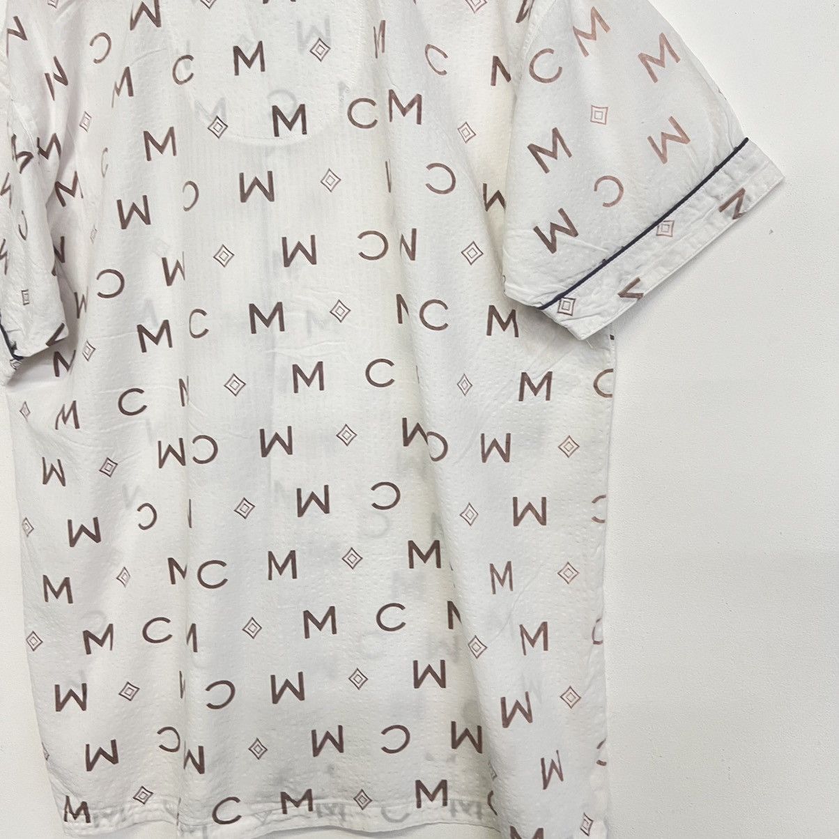 MCM MCM LEGERE Monogram Fullprint Open Collar Button Shirt Size US M / EU 48-50 / 2 - 10 Thumbnail