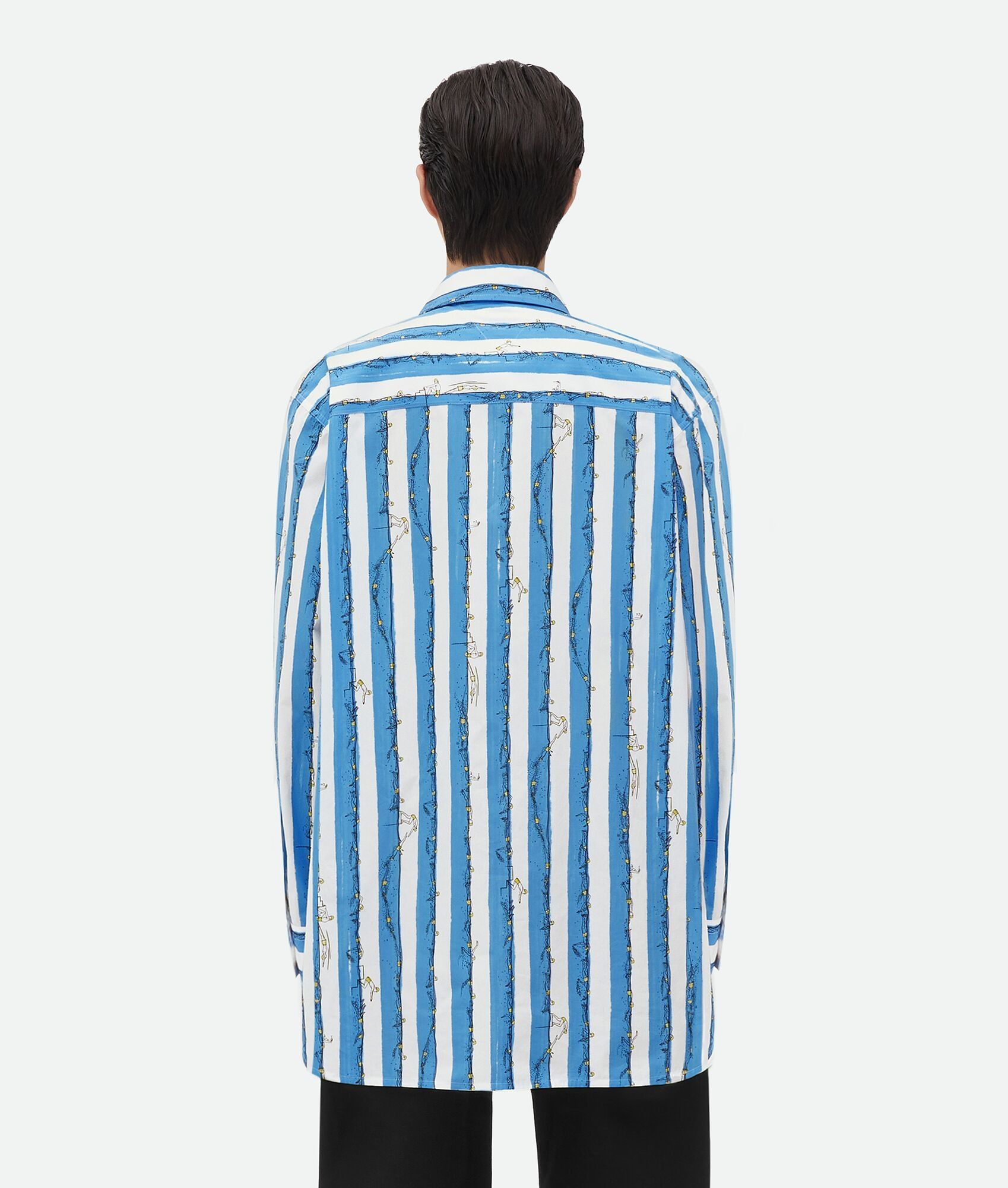 Bottega Veneta o1bcso1str0725 Printed Cotton Shirt in Multicolor Size US L / EU 52-54 / 3 - 3 Thumbnail