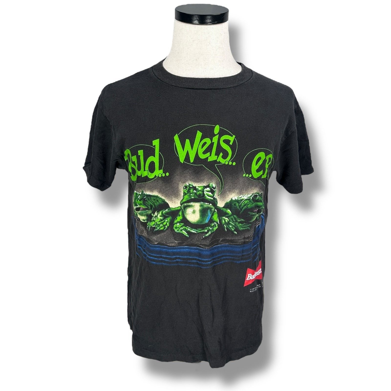 Budweiser Vintage Budweiser Frogs T-Shirt Mens M Black Bud Weis Er Pad Size US M / EU 48-50 / 2 - 1 Thumbnail