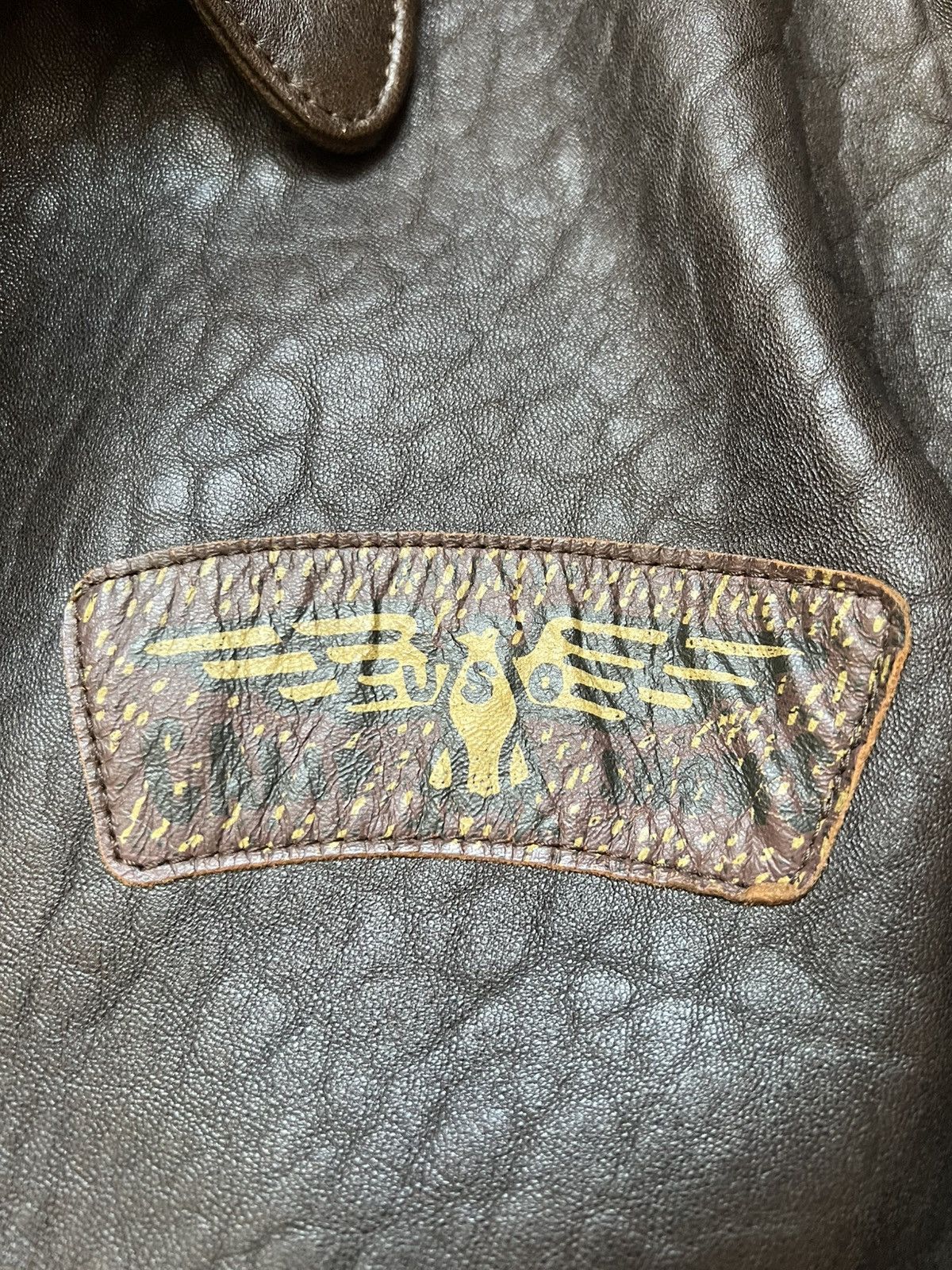Avirex Avirex Flight Jacket Leather Glenn Miller’s Design Vintage Size US L / EU 52-54 / 3 - 11 Thumbnail