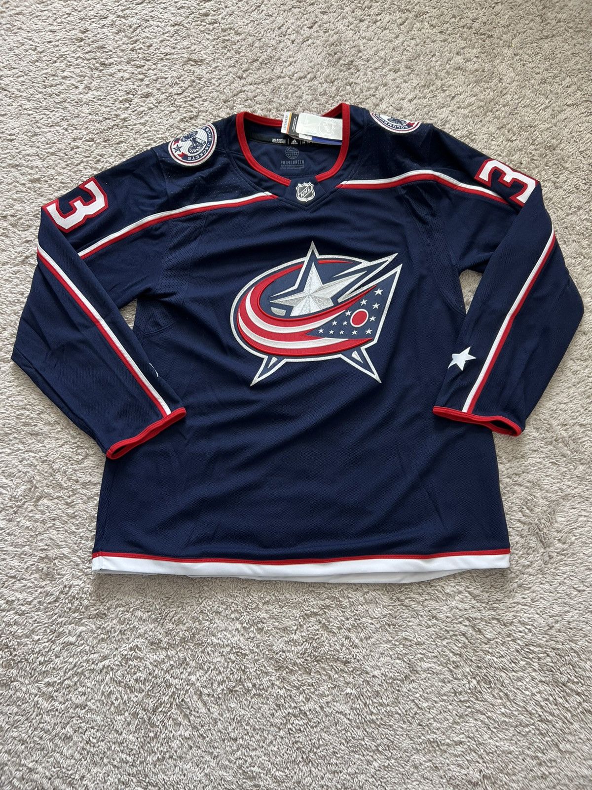 Adidas Adidas NHL Seth Jones Authentic Columbus Blue Jackets Jersey Size US XL / EU 56 / 4 - 4 Thumbnail
