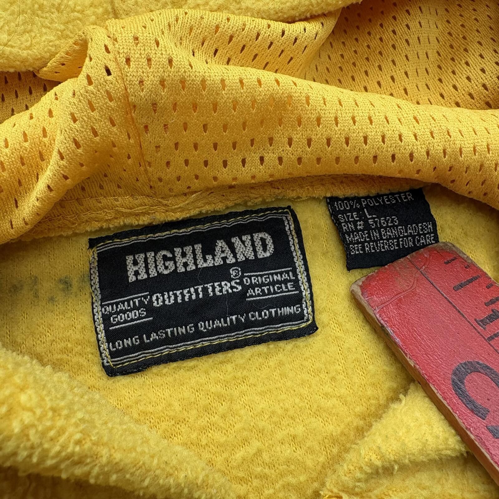Vintage Vintage 90s Y2K Yellow Fleece Grunge Skater 1/4 Zip Hoodie Size US L / EU 52-54 / 3 - 2 Thumbnail