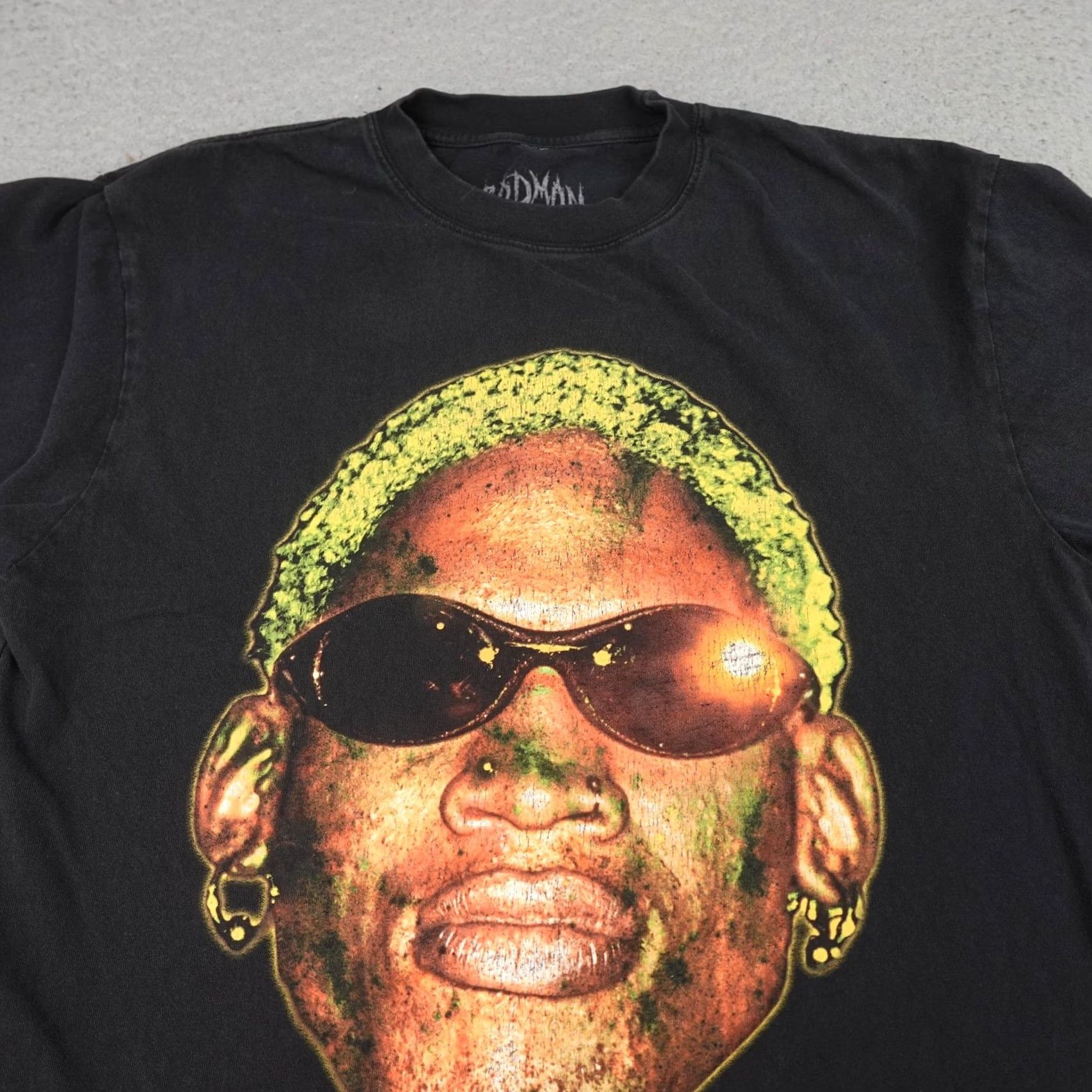 Vintage Rodman Mens Medium T-Shirt Black Graphic Dennis Rodman NBA Tee Crew Neck Short Sleeve Vintage? No, Rodman Apparel Size US M / EU 48-50 / 2 - 5 Thumbnail