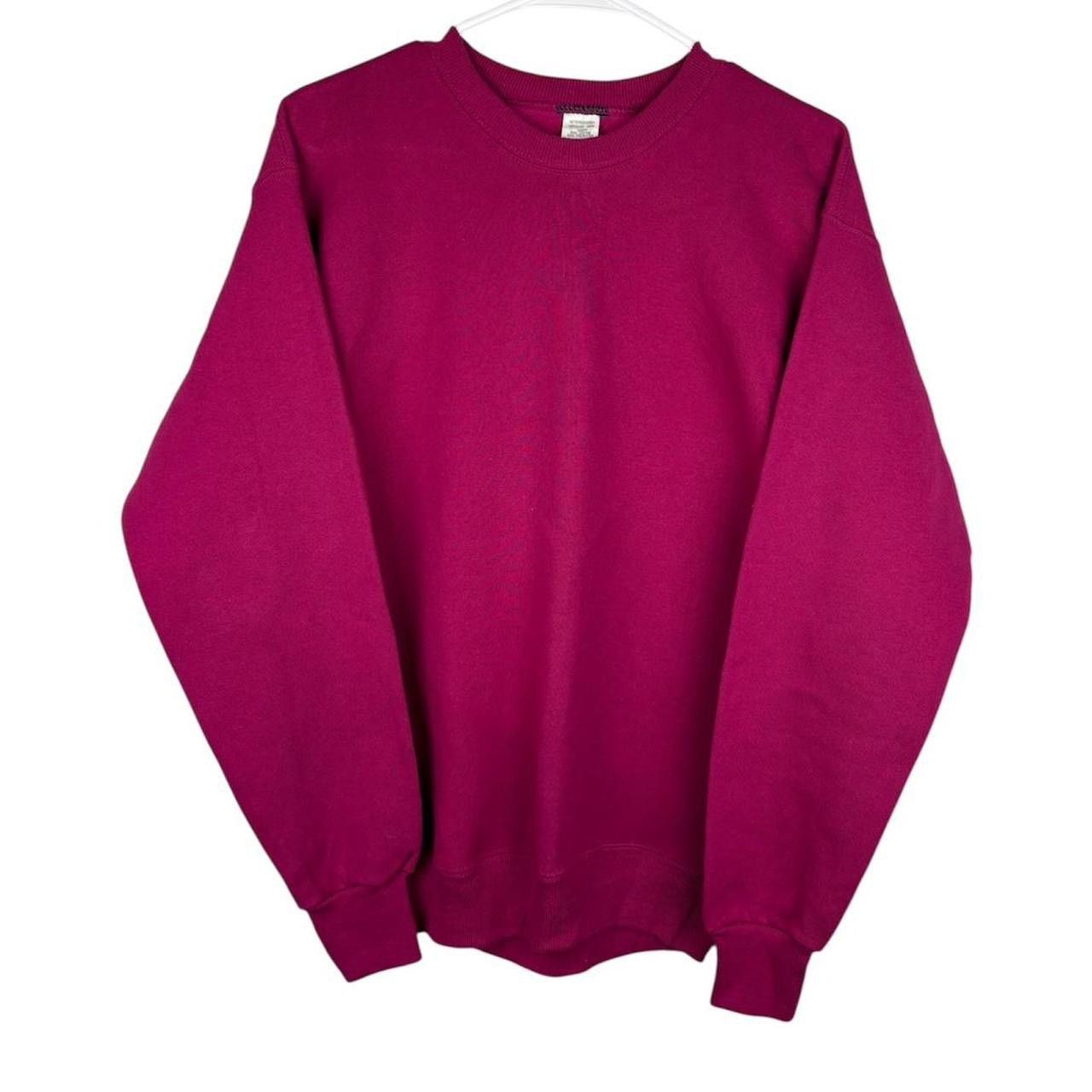 Vintage Vintage 90s Purple Made In USA Crewneck Sweatshirt Size US M / EU 48-50 / 2 - 1 Thumbnail