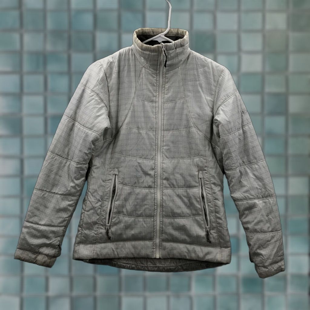 Vintage Columbia Womens Jacket White Check Interchange Long Sleeve Full Zip Puffer Sz XS Size XS / US 0-2 / IT 36-38 - 1 Thumbnail