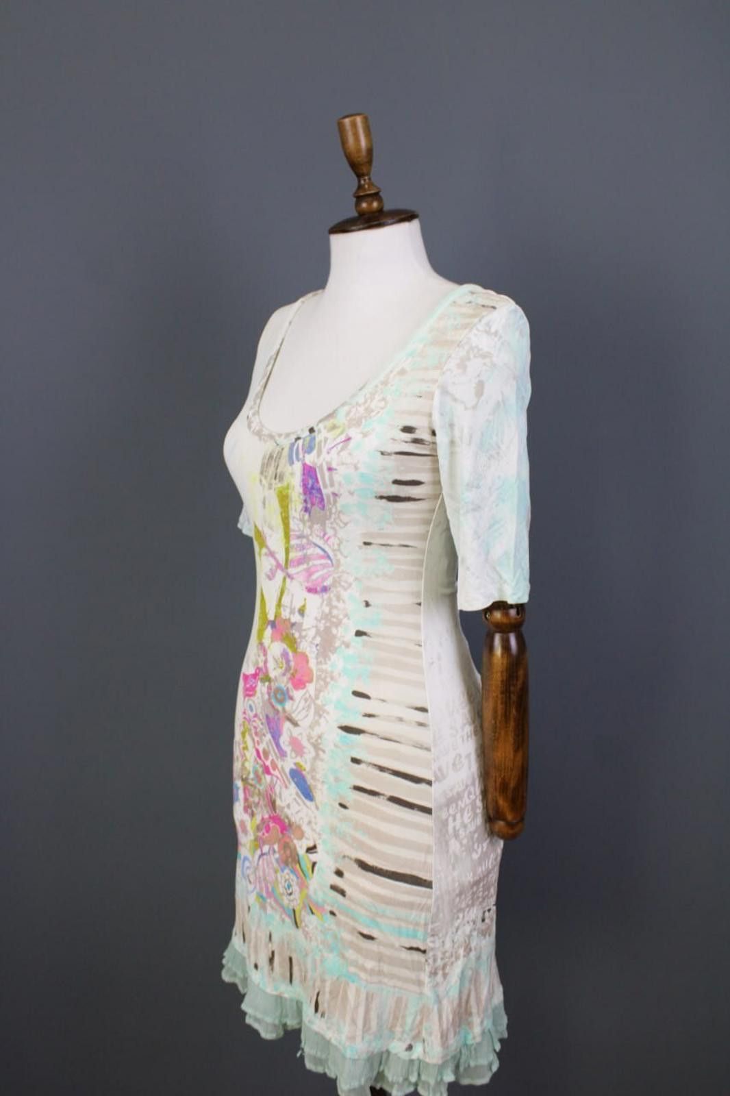 Designer Save The Queen Multicolor Floral Bodycon Dress Size L Size L / US 10 / IT 46 - 6 Thumbnail